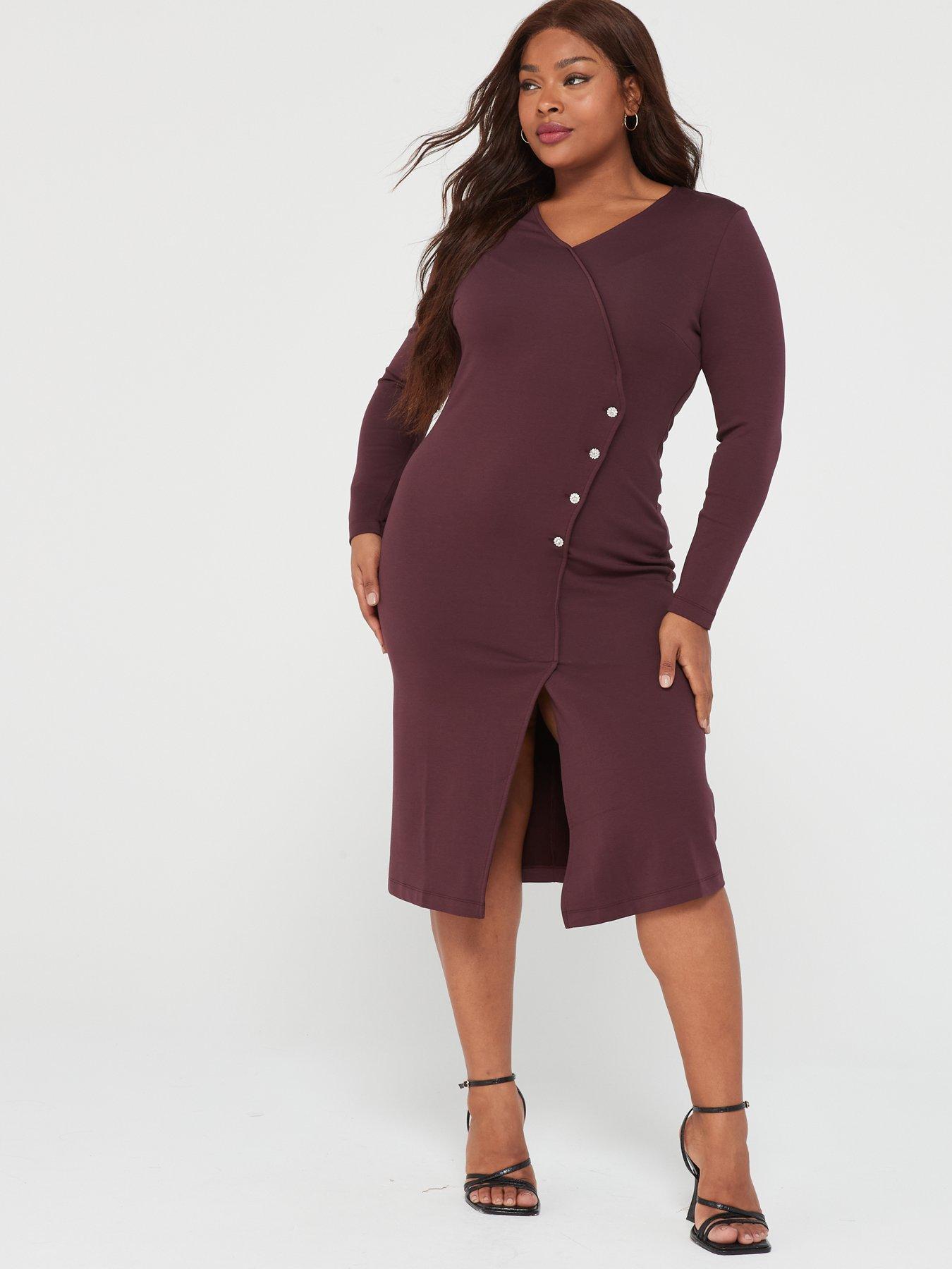 Long sleeve structured store dress