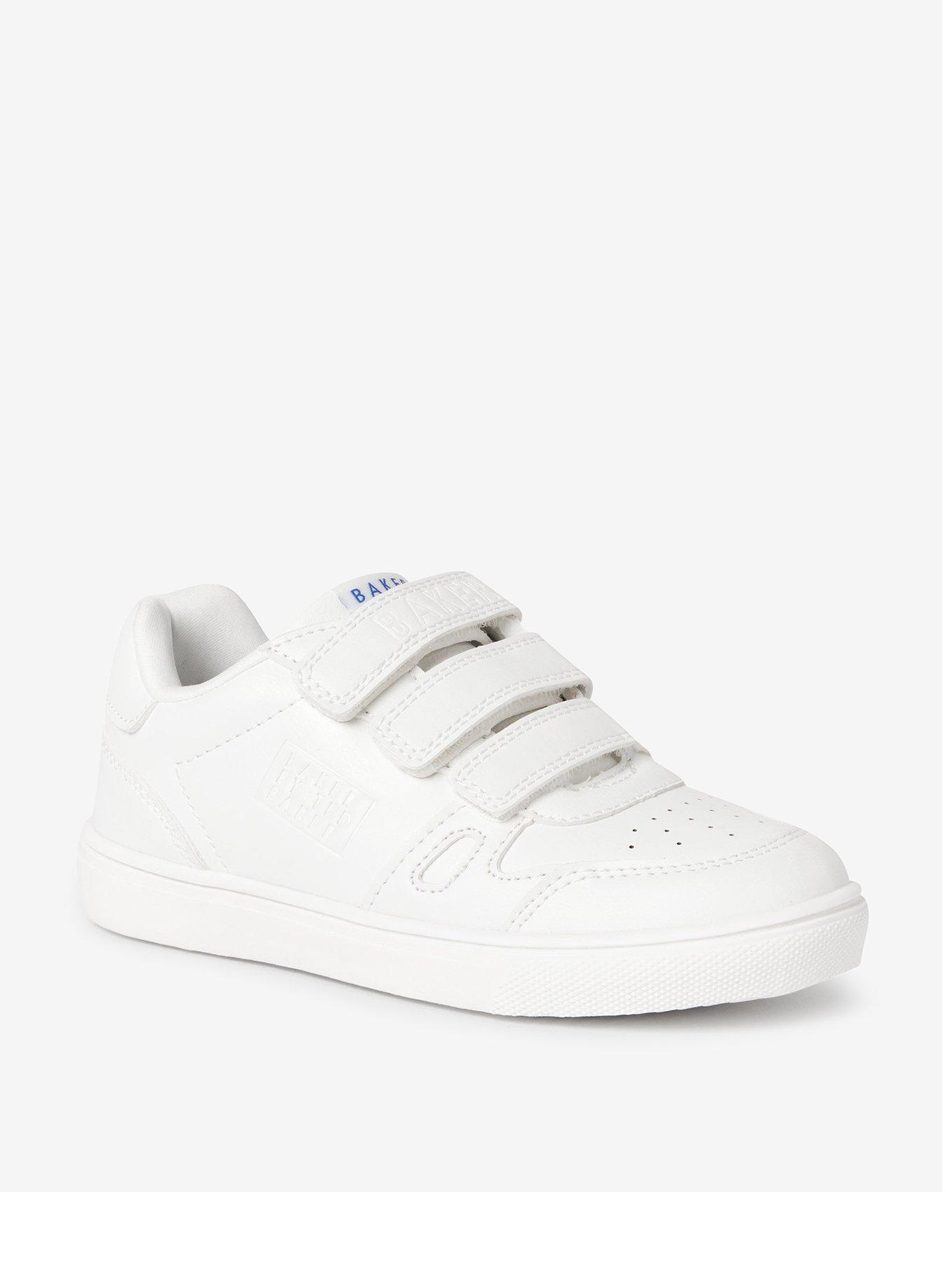 Boys white trainers sale on sale