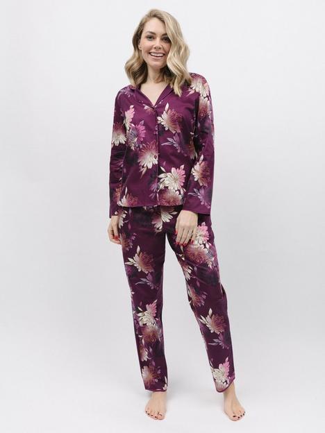 cyberjammies-dk-magenta-floral-print-pyjama-set