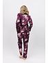  image of cyberjammies-dk-magenta-floral-print-pyjama-set
