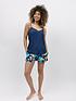  image of cyberjammies-bea-floral-print-shorts-cami-set