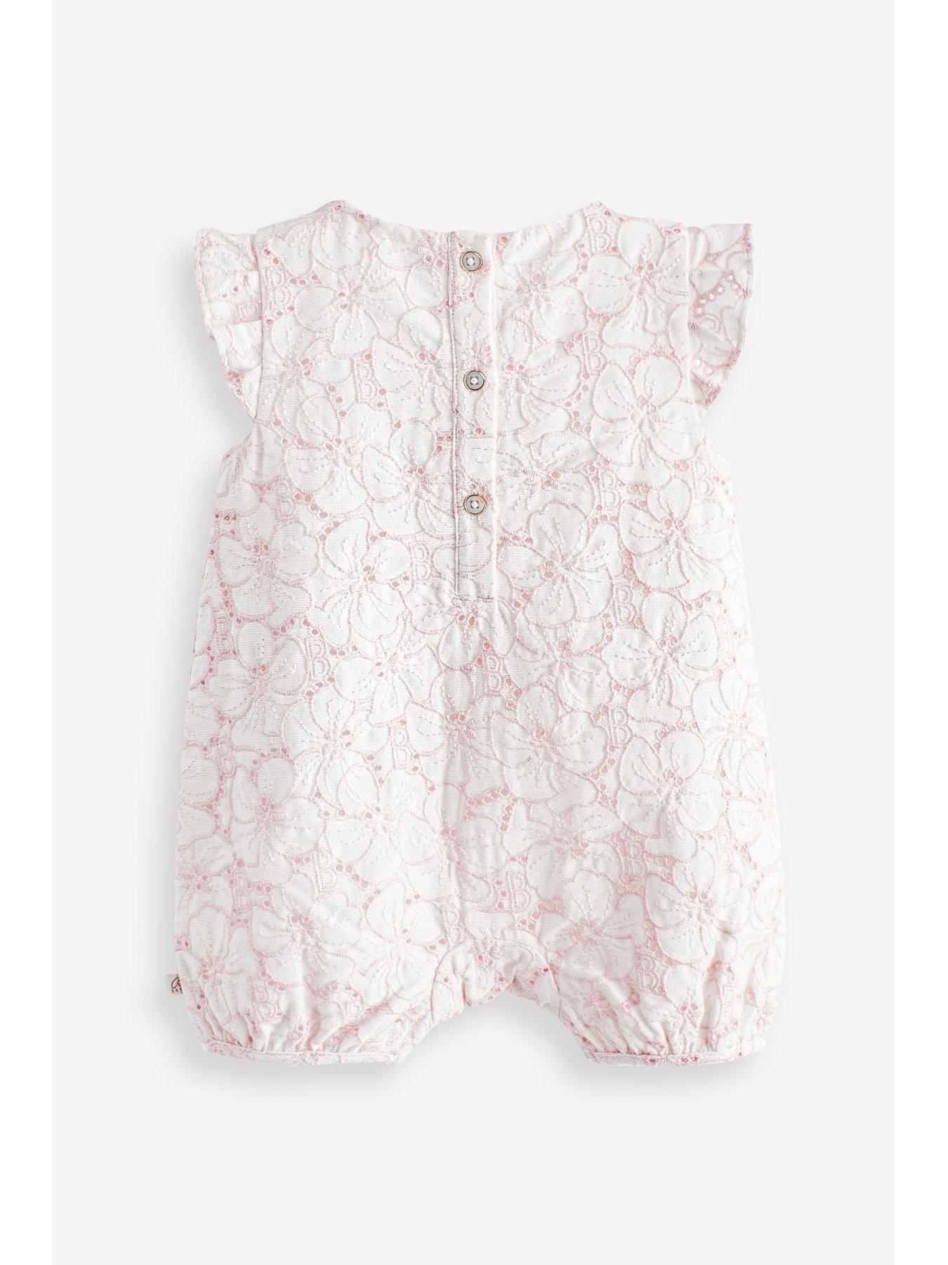 Ted Baker Baker By Ted Baker Baby Girls Pink Floral Romper | very.co.uk