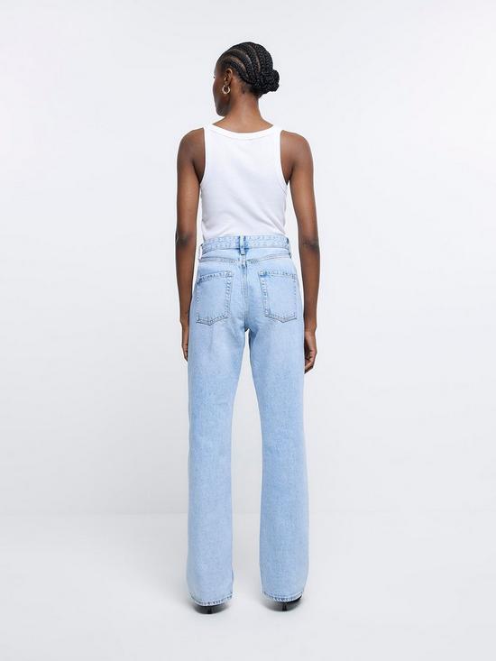River Island 90s Long Straight Bowie - Denim | very.co.uk