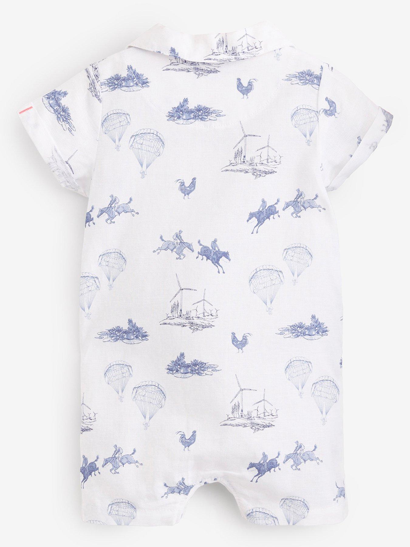 Ted Baker Baker By Ted Baker Baby Boys Shirt Romper White very.co.uk