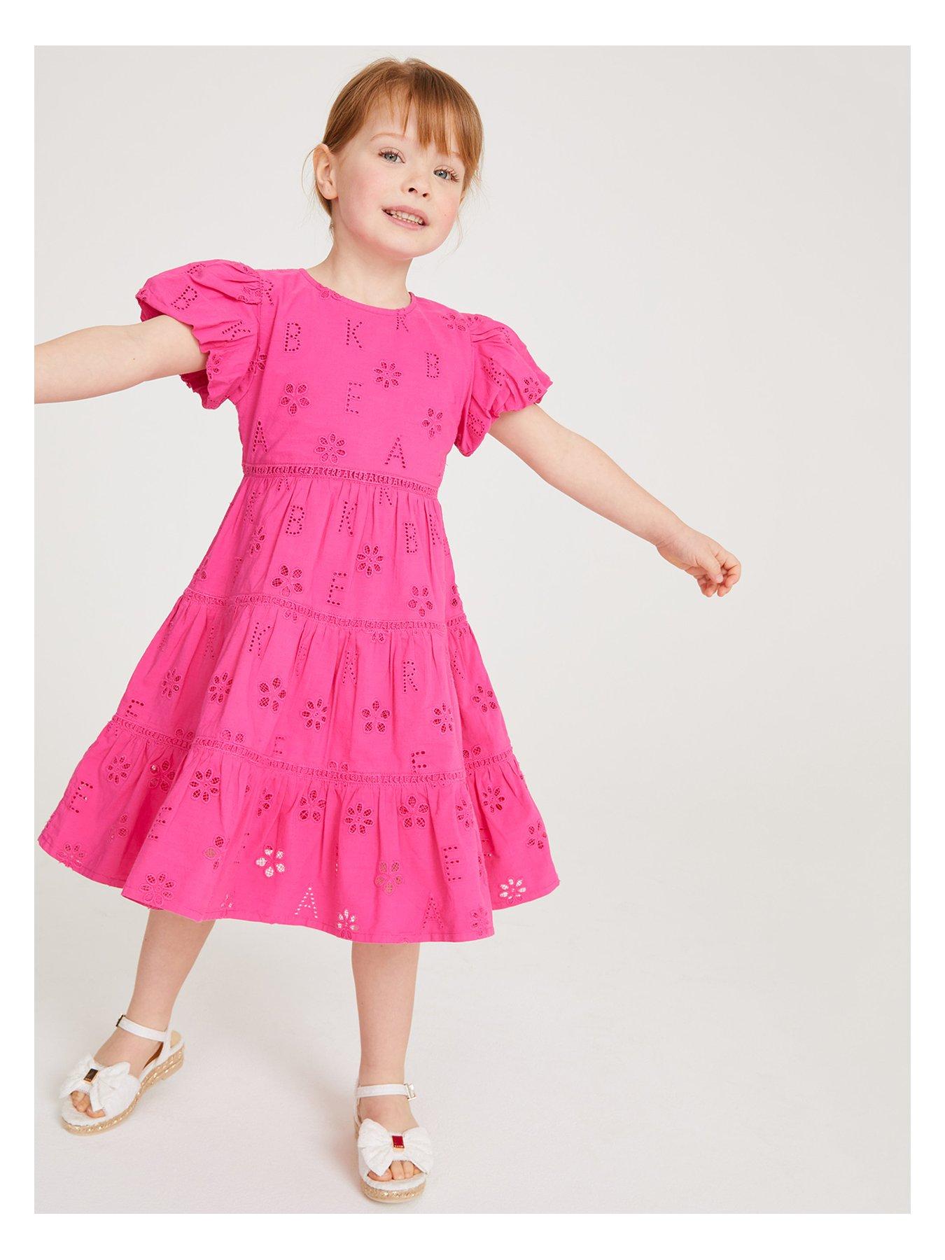 Girls pink outlet ted baker dress