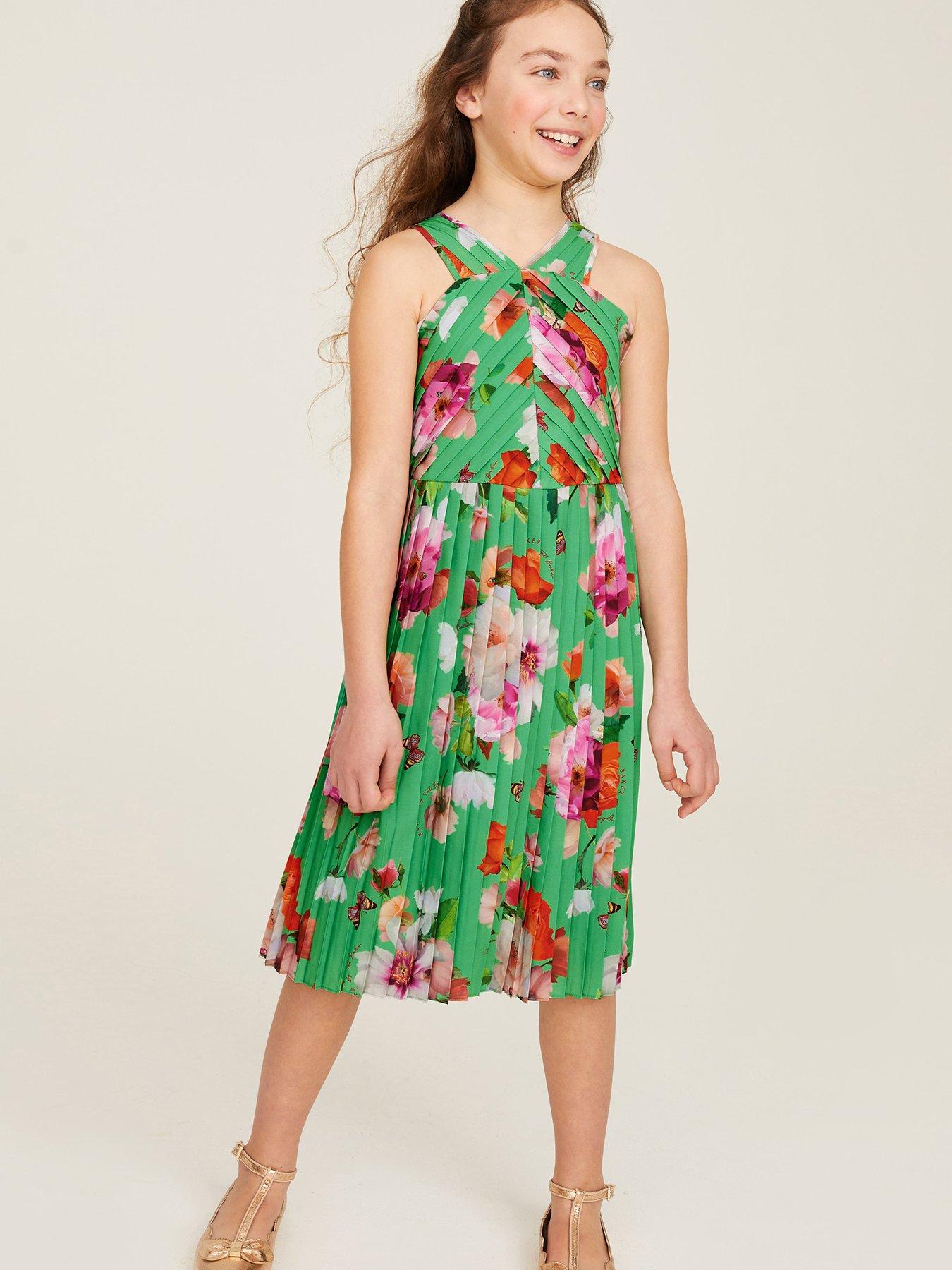 Ted baker green floral on sale dress