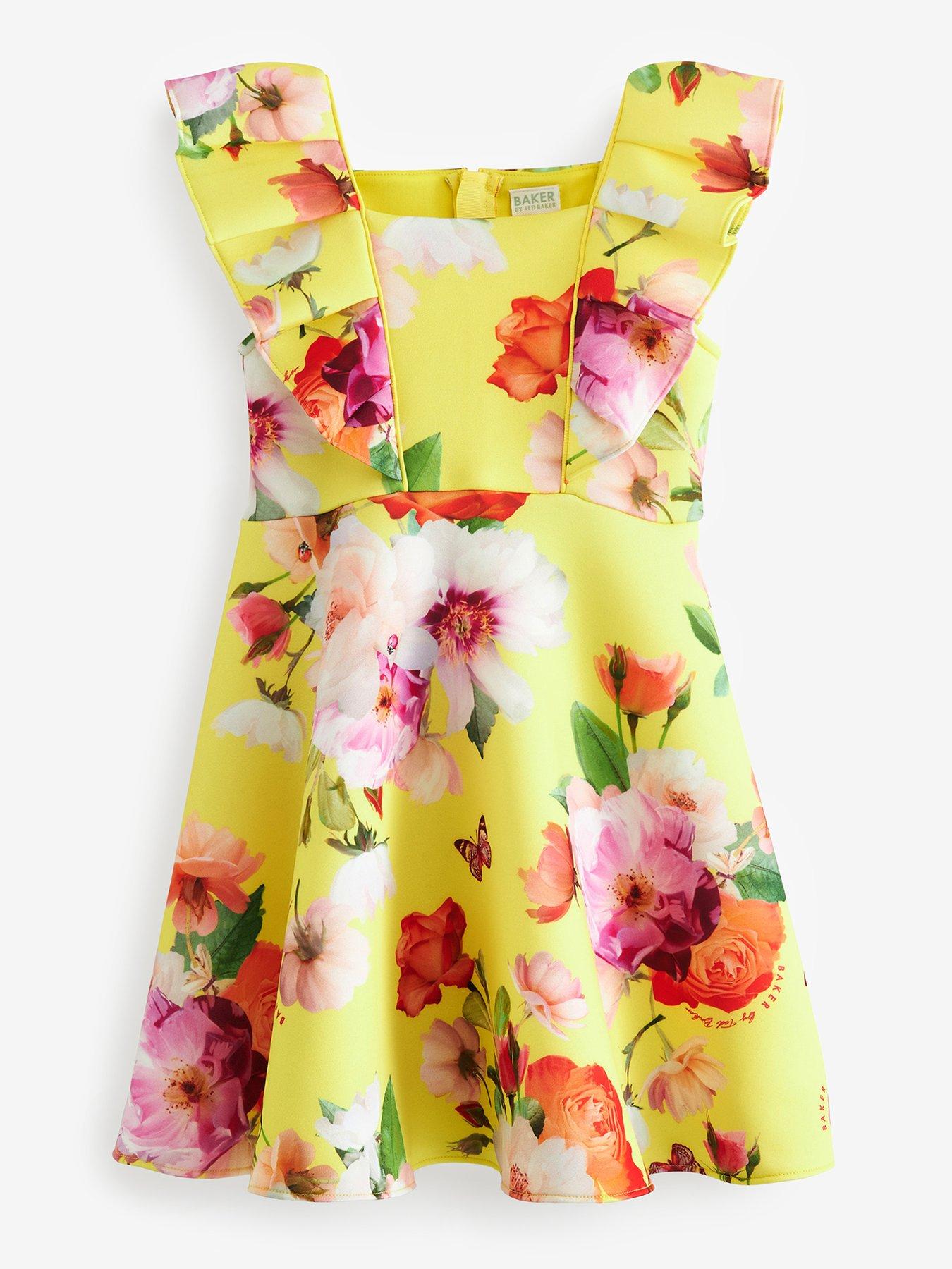 Ted baker sale girls yellow dress