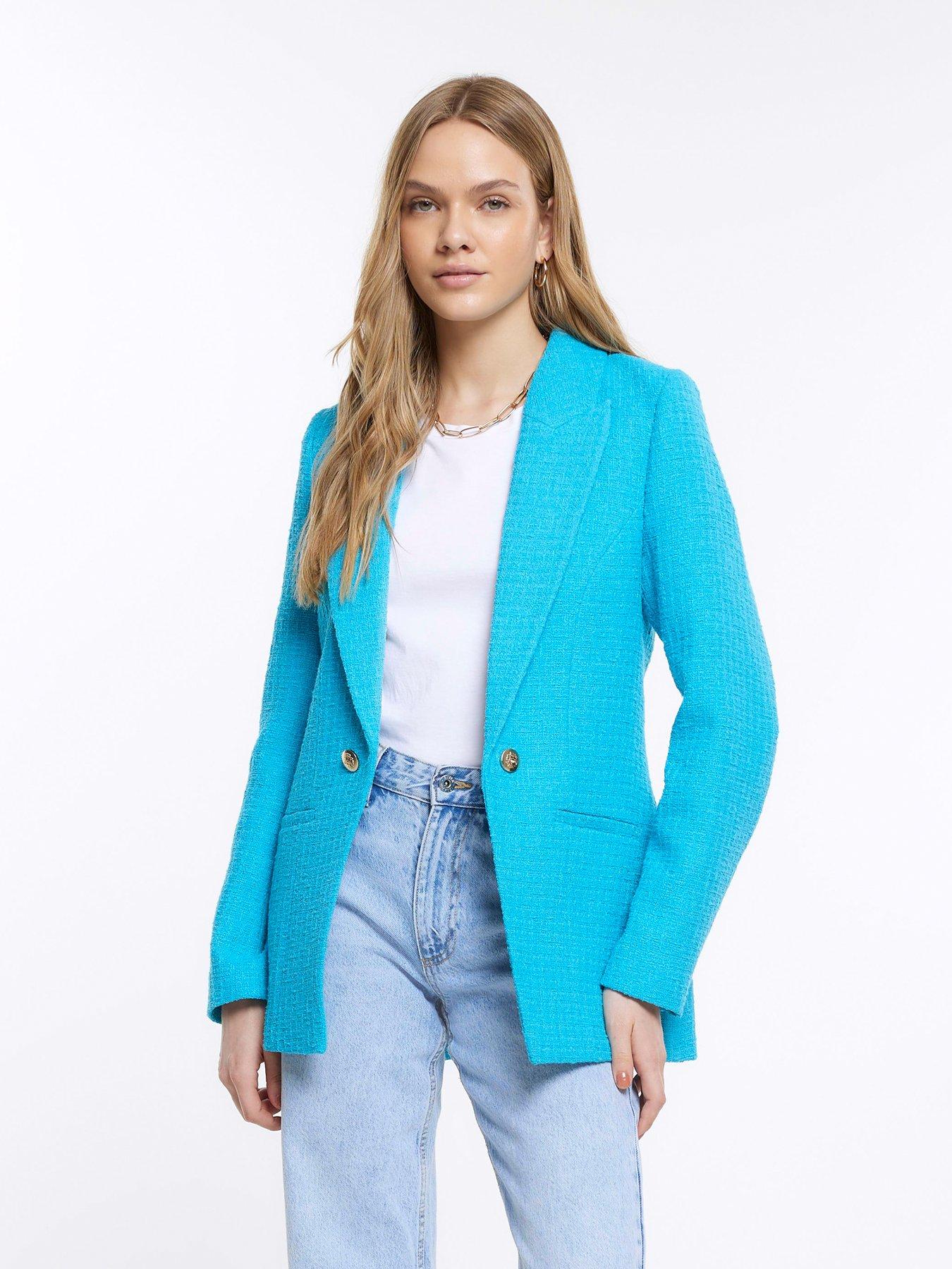 Boucle blazer shop river island