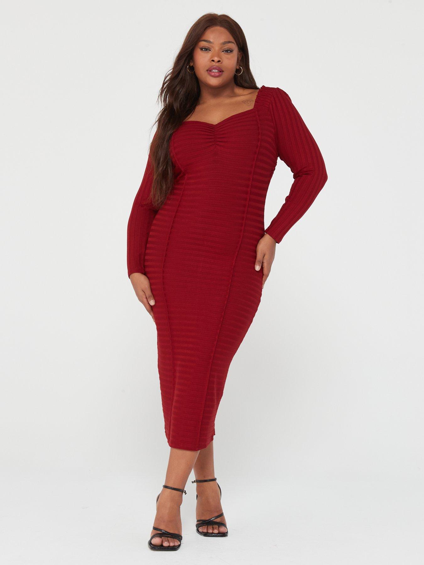 V by very outlet red dress