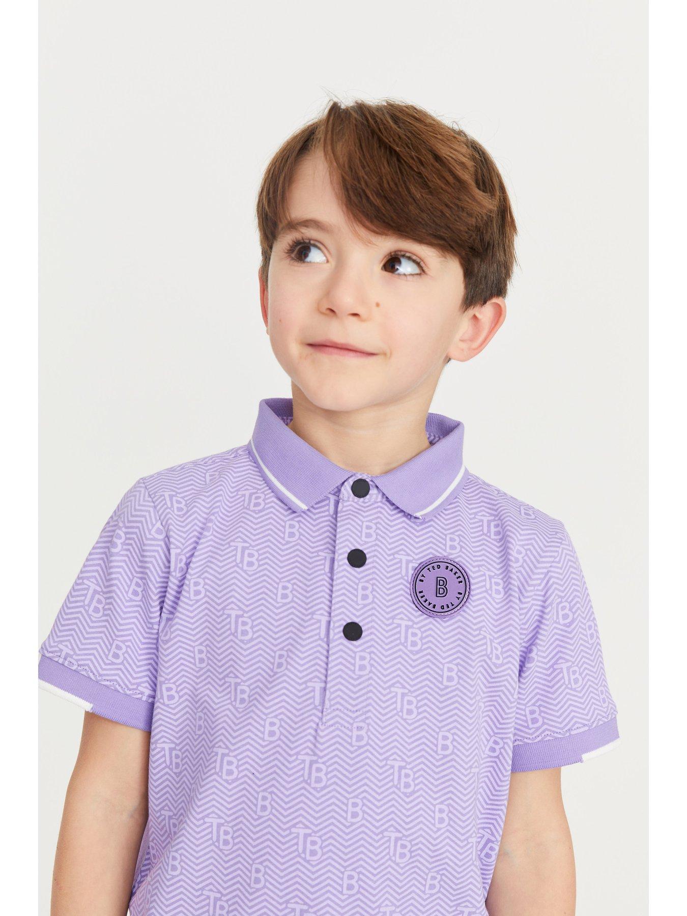 Boys purple store polo