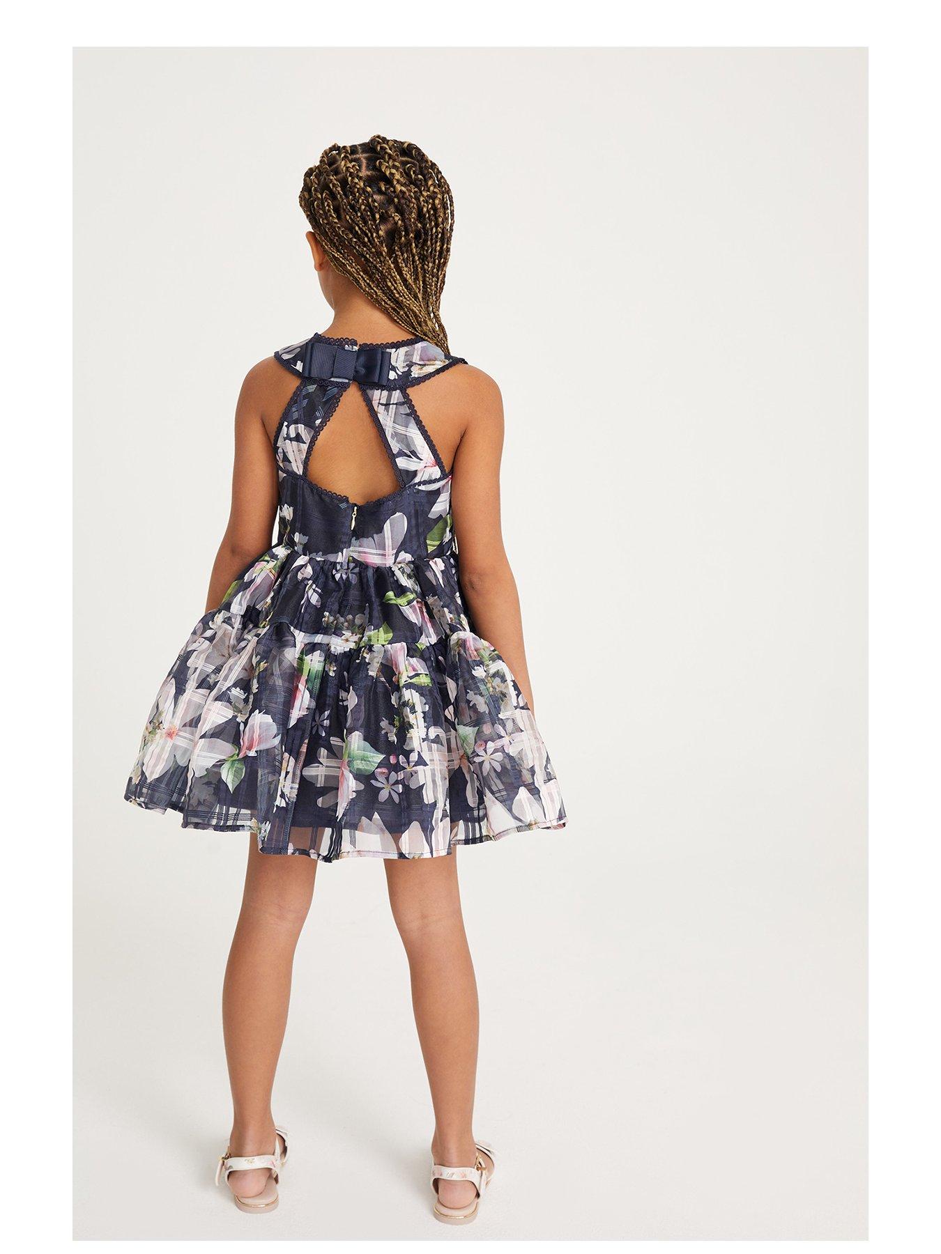 Ted baker navy dress with outlet flowers