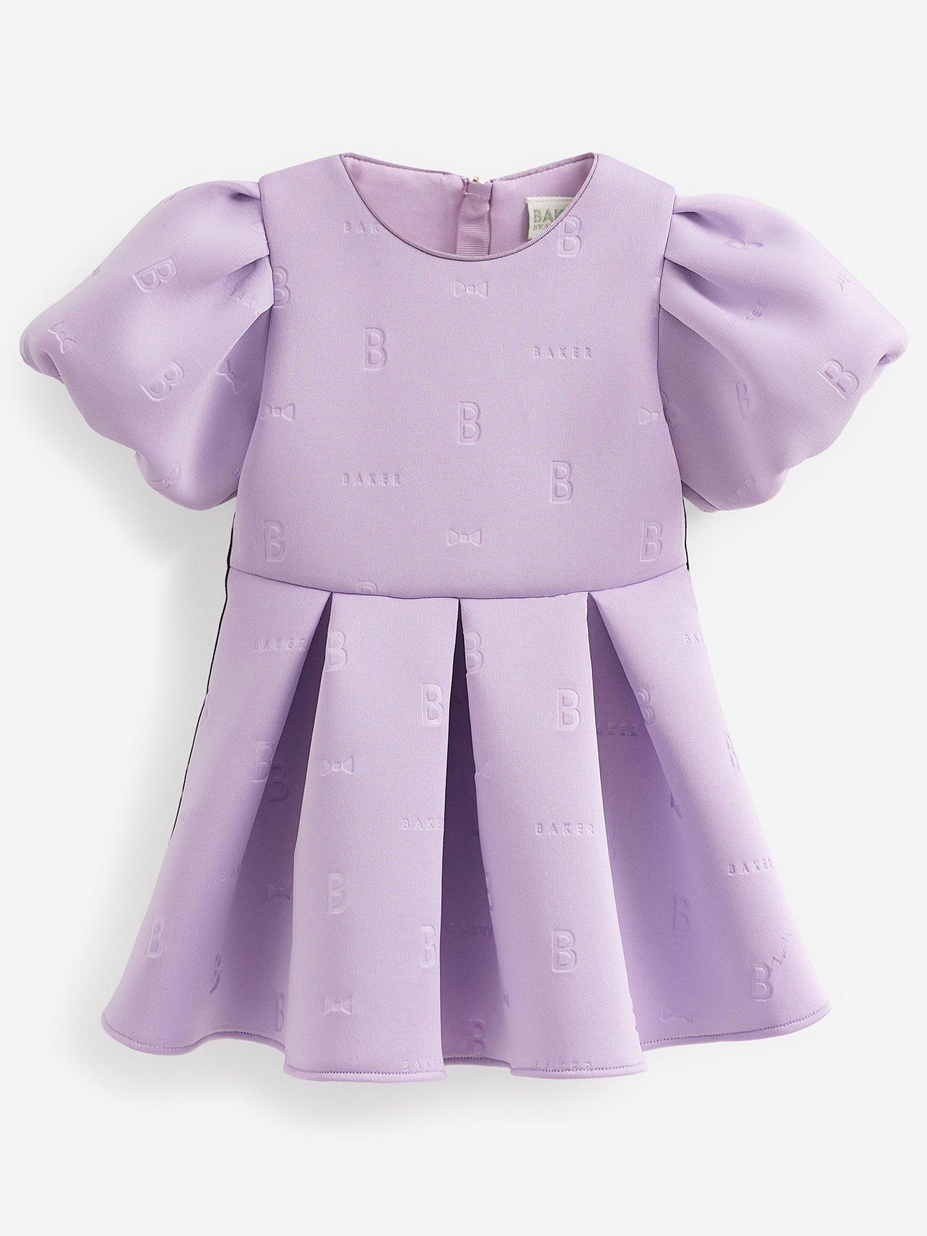 Ted Baker Baker By Ted Baker Toddler Girls Embossed Scuba Dress - Lilac ...