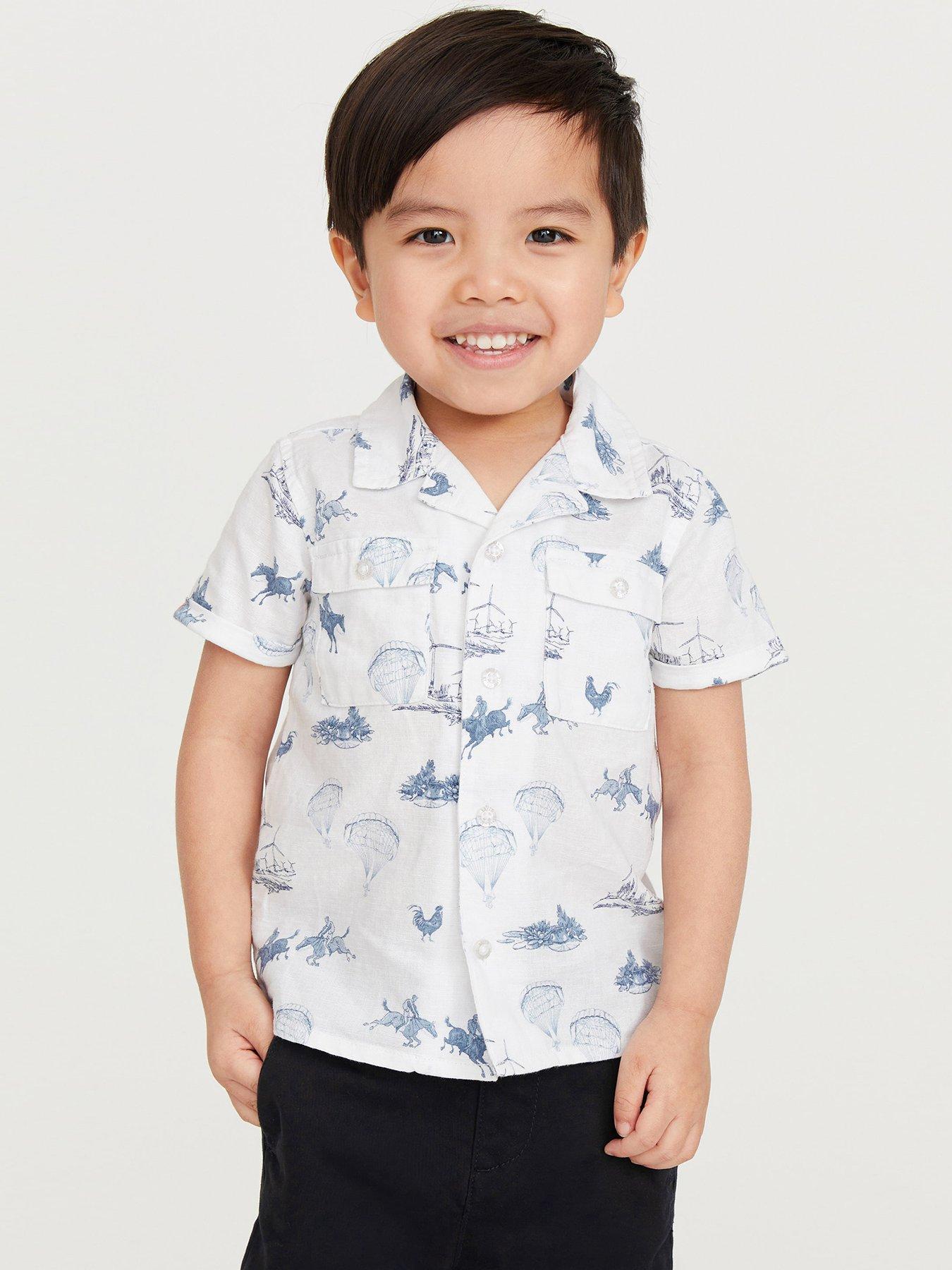 Ted Baker Baker By Ted Baker Toddler Boys All Over Print Shirt very.co.uk