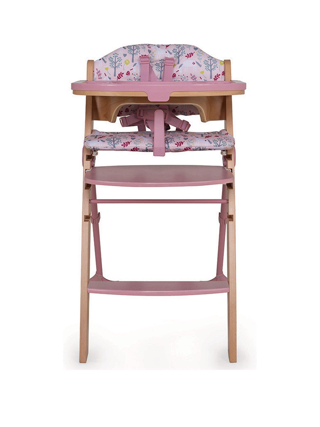 undefined Waffle Highchair- Unicorn Garden - Pink