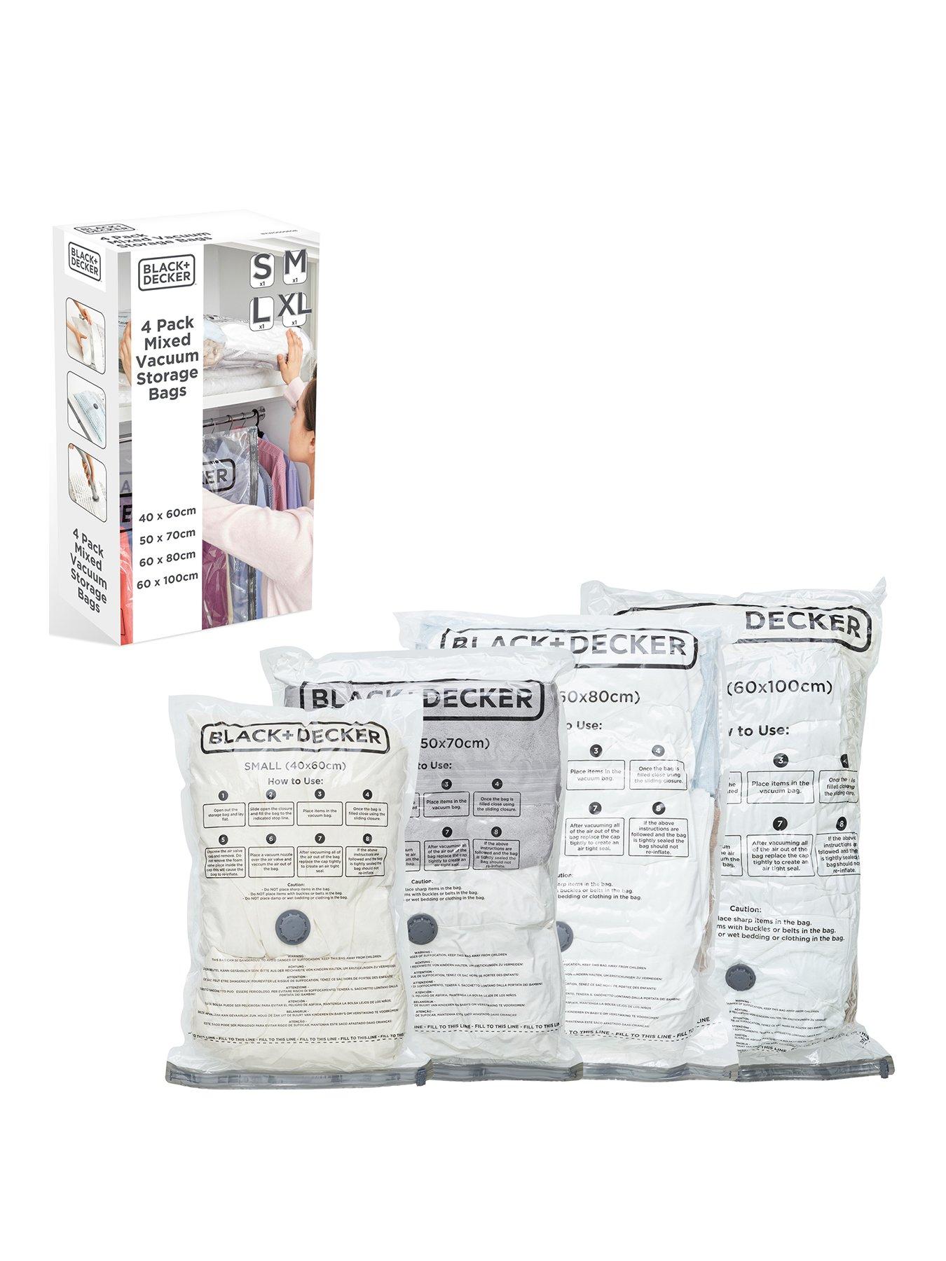 Product photograph of Black Decker Vacuum Bag 4 Pack Combo from very.co.uk