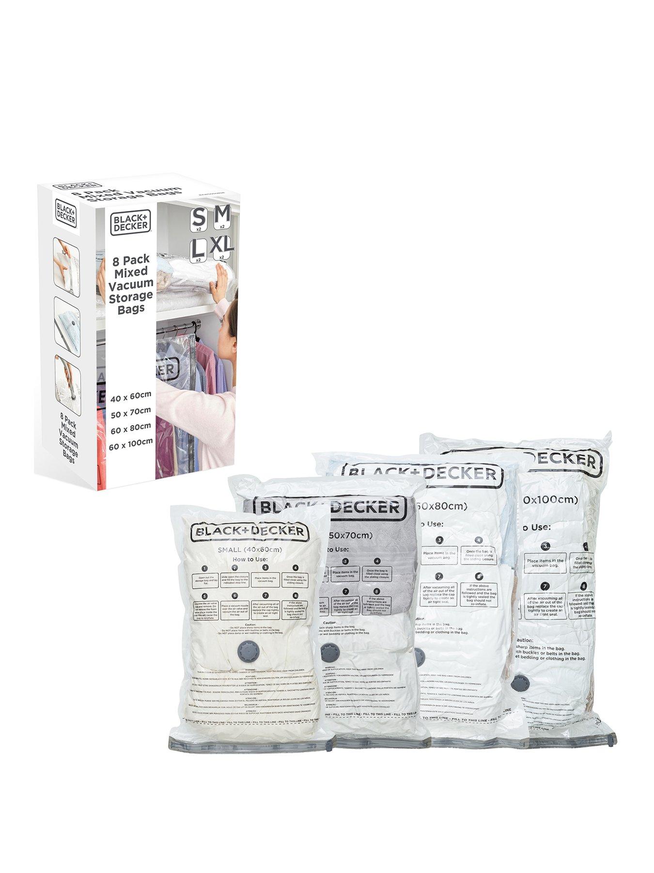 Product photograph of Black Decker Vacuum Bag 8 Pack Combo from very.co.uk