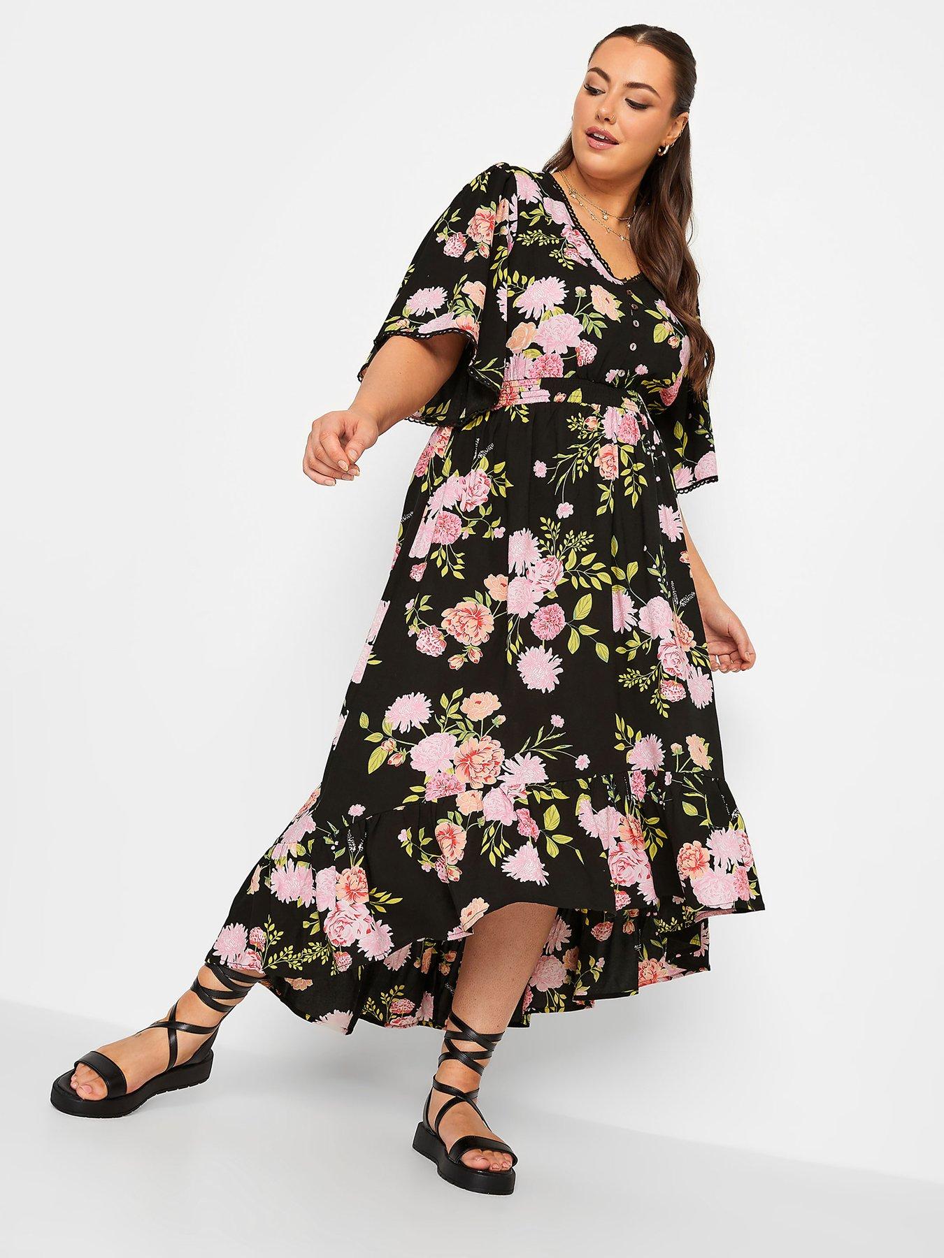 Three quarter best sale sleeve summer dresses