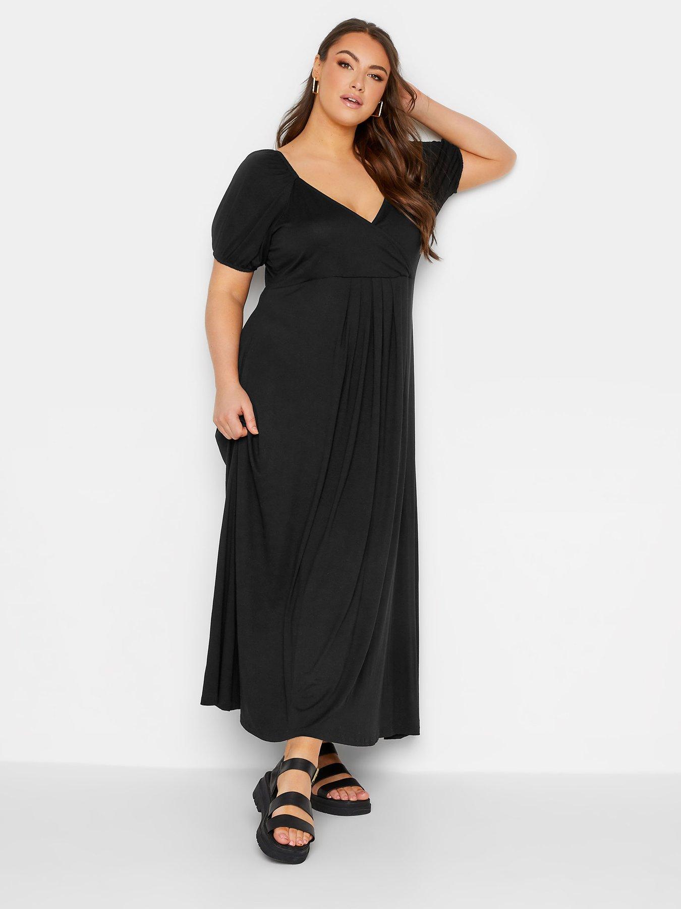 Maxi dress shop with puff sleeves