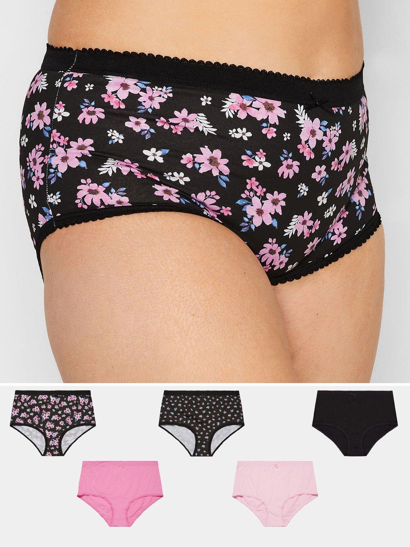 Patterned Mini Knickers 5 Pack, Lingerie