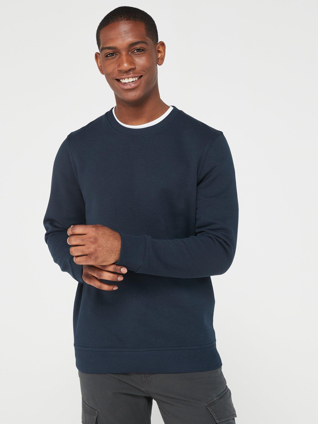 Image 1 of 5 of Very Man Crew Neck Sweater&nbsp;- Navy