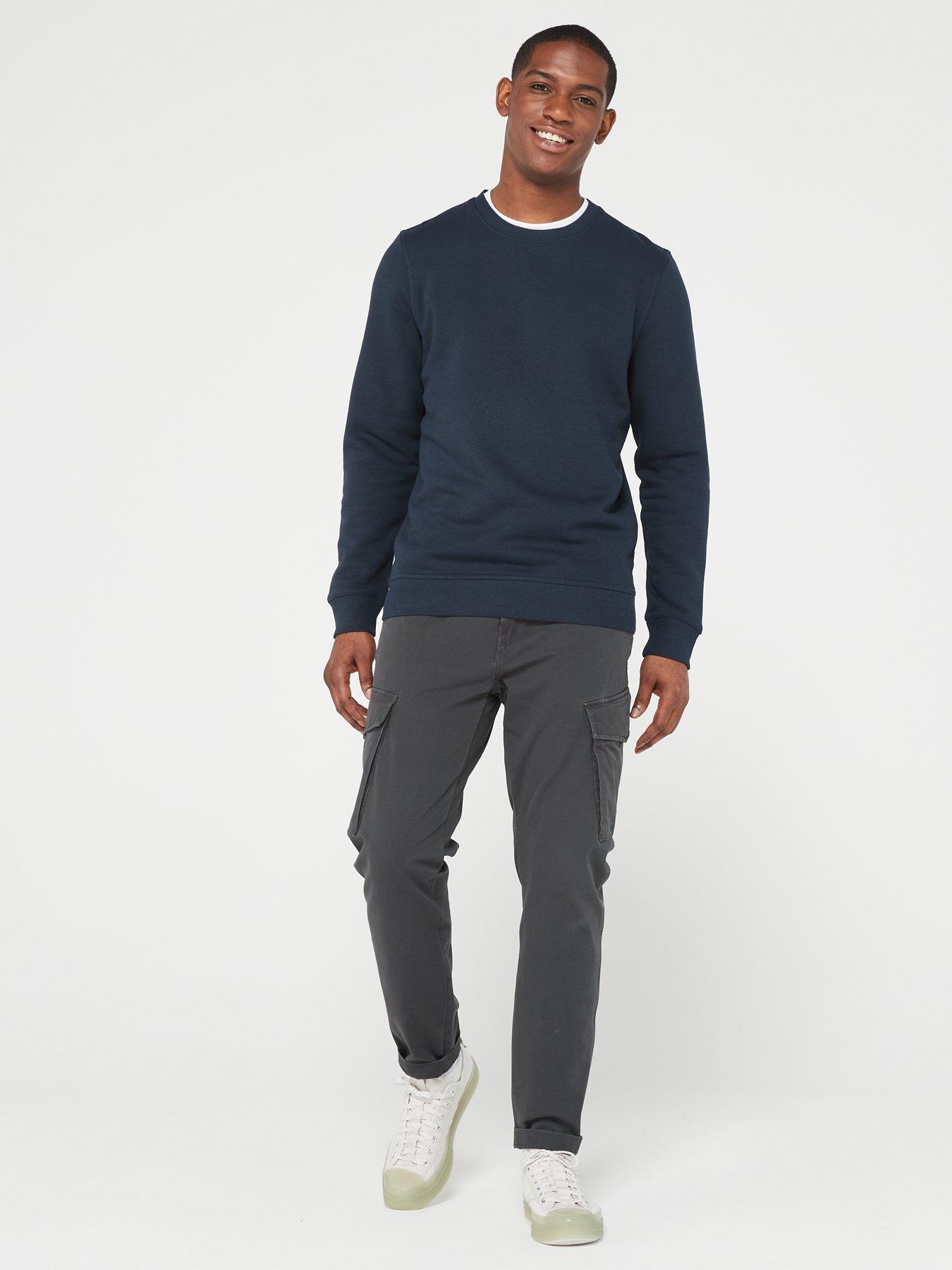 Image 3 of 5 of Very Man Crew Neck Sweater&nbsp;- Navy