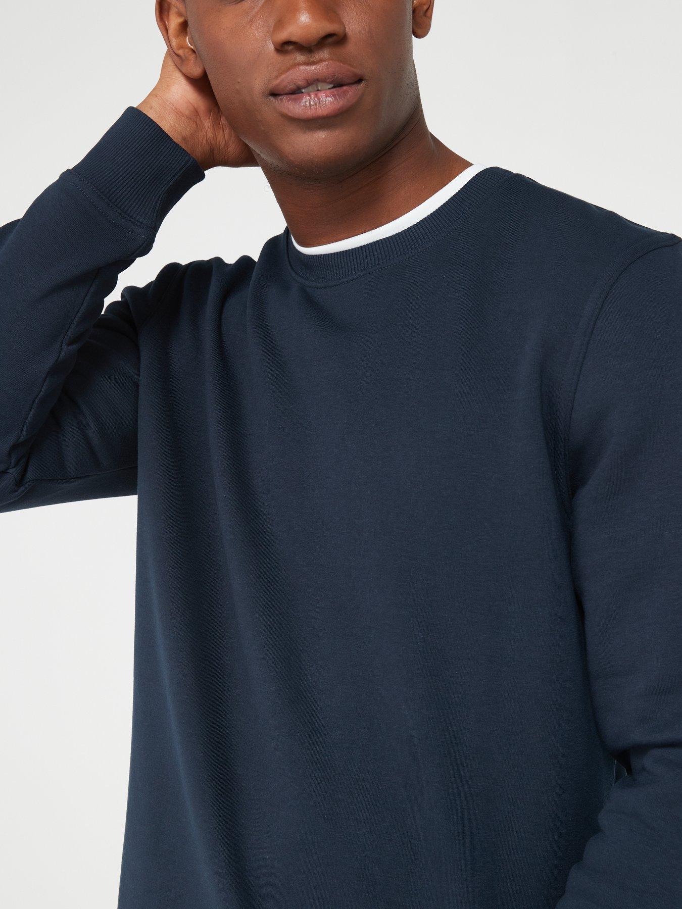 Image 4 of 5 of Very Man Crew Neck Sweater&nbsp;- Navy