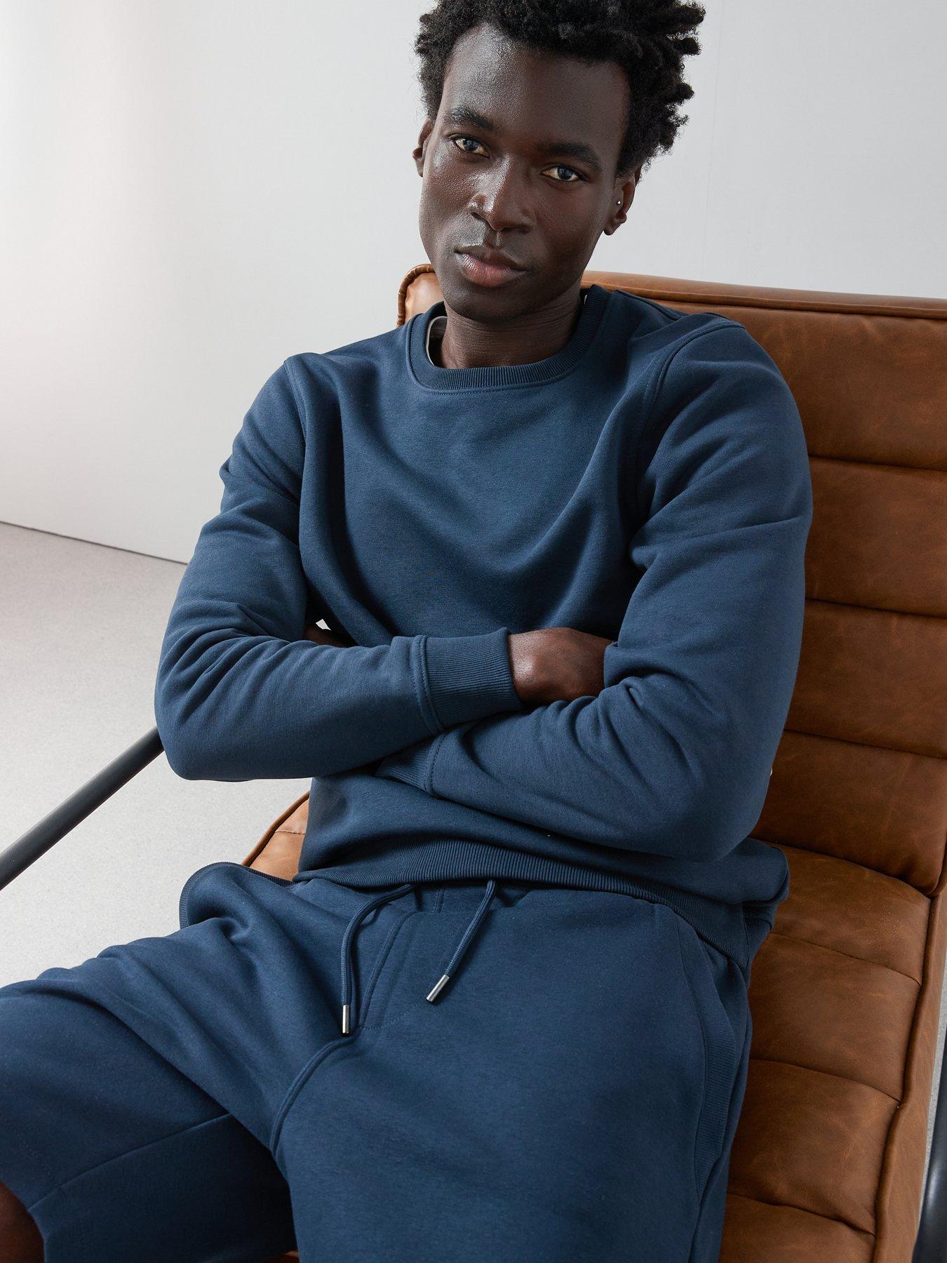 Image 6 of 6 of The Very Collection Cotton Blend Crew Neck Sweatshirt - Navy
