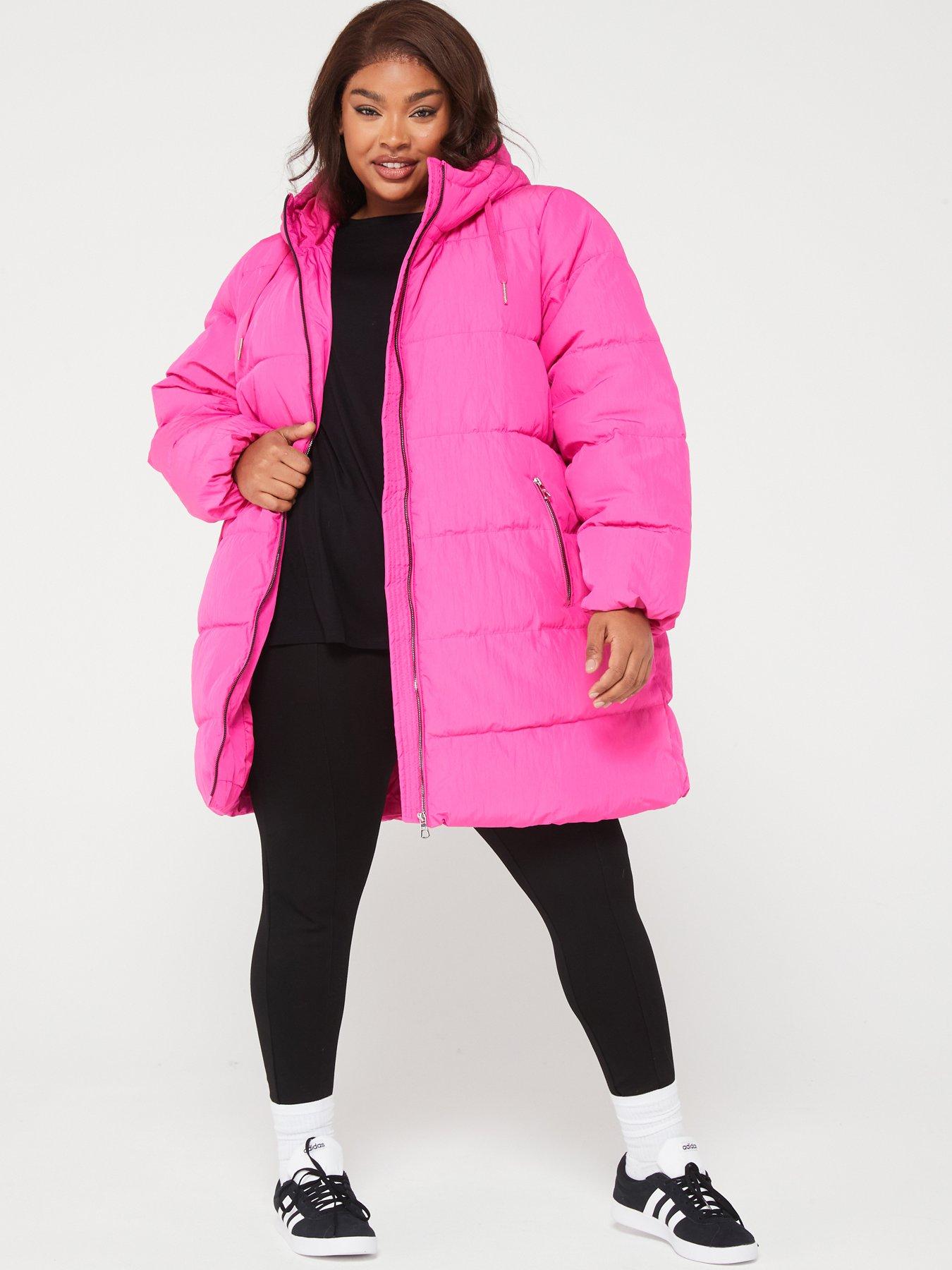 Only Curve Dolly Long Puffer Coat - Pink