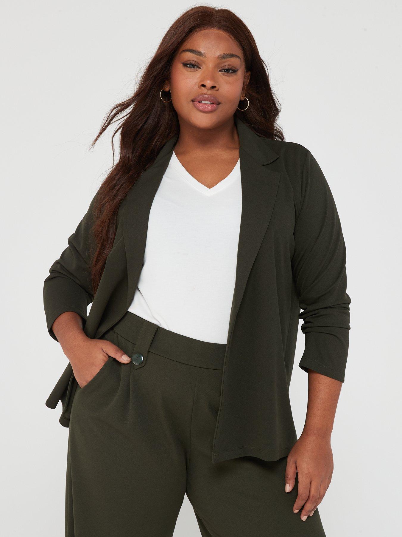 Long plus shop size blazer