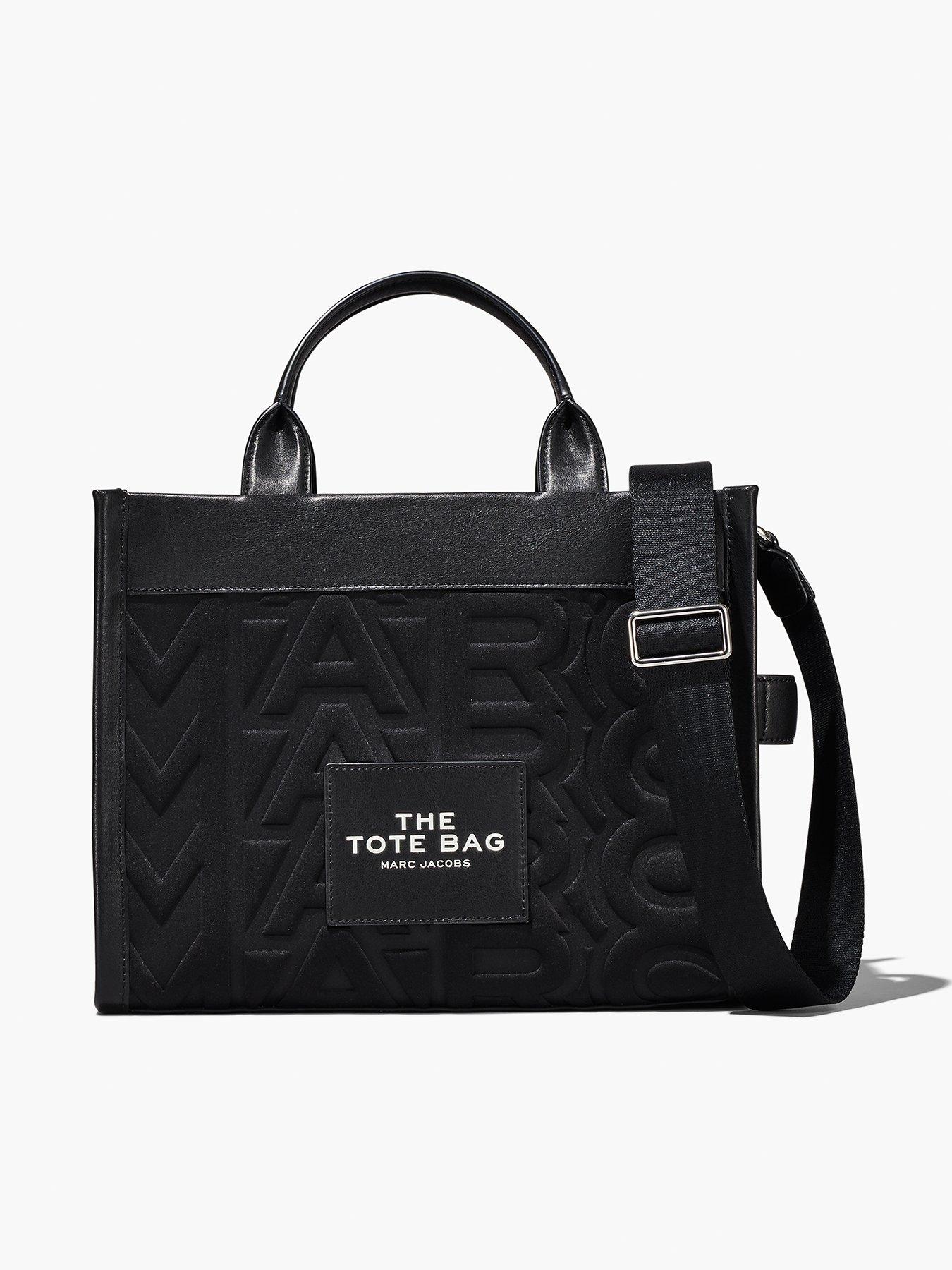 MARC JACOBS The Medium Neoprene Tote Bag - Black | Very.co.uk