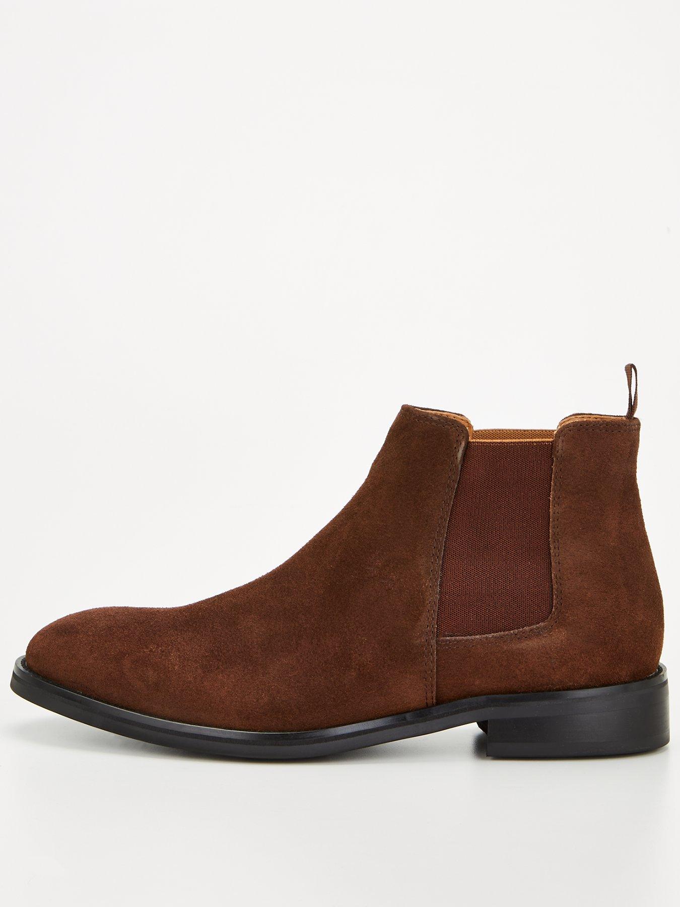 Image 1 of 6 of Very Man Suede Chelsea Boot - Brown