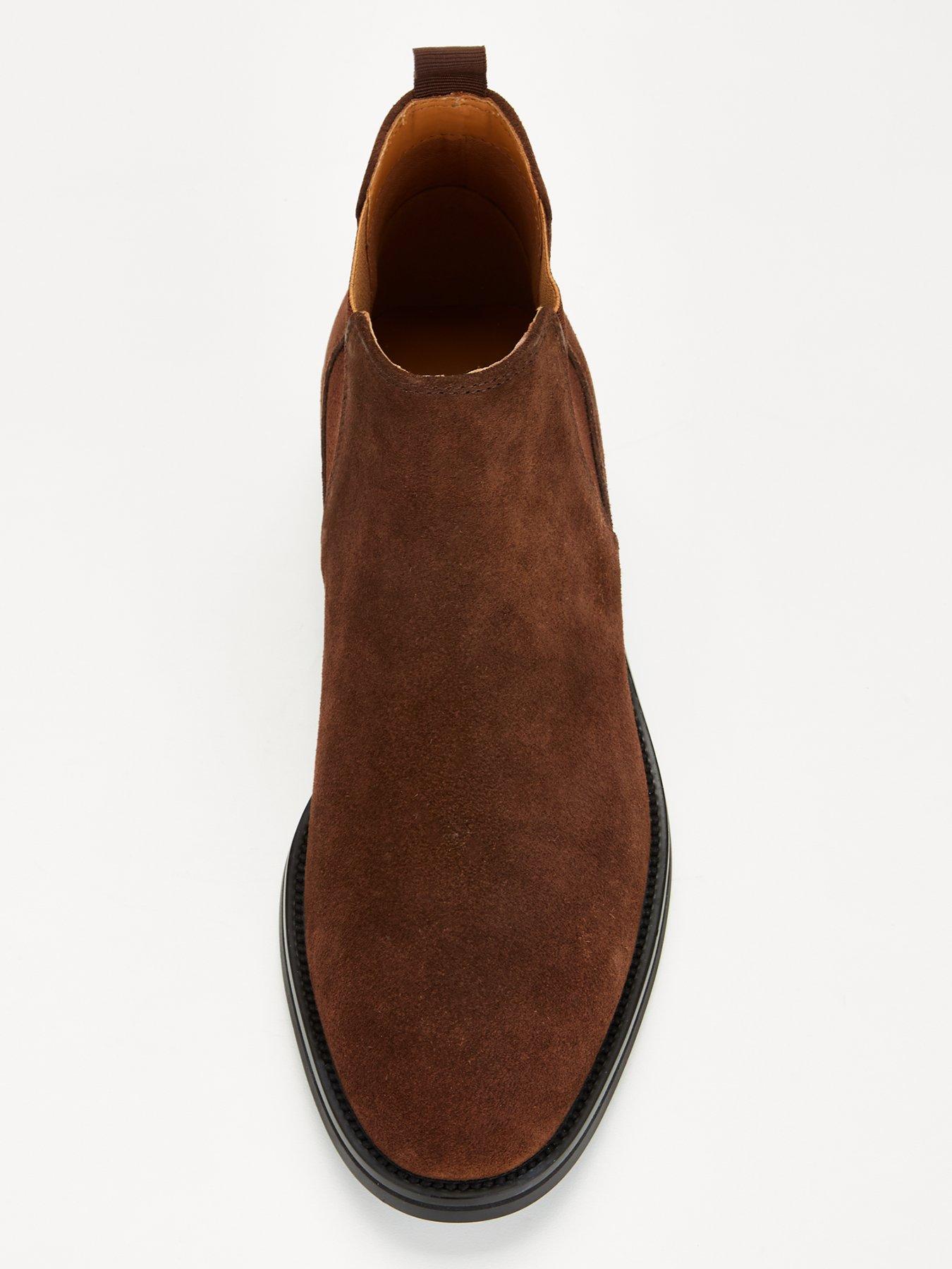 Image 4 of 6 of Very Man Suede Chelsea Boot - Brown