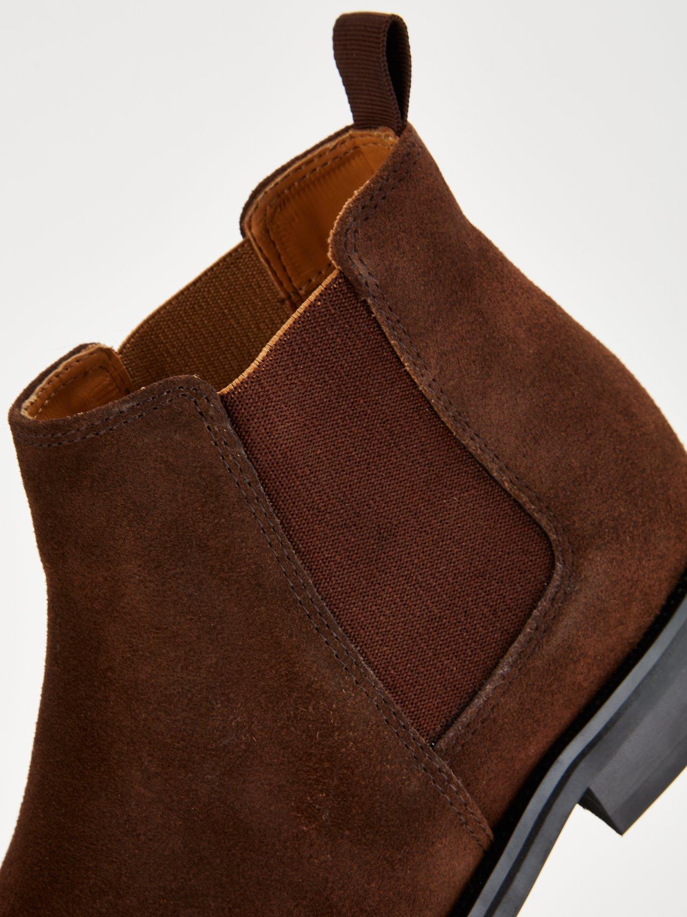 Image 6 of 6 of Very Man Suede Chelsea Boot - Brown