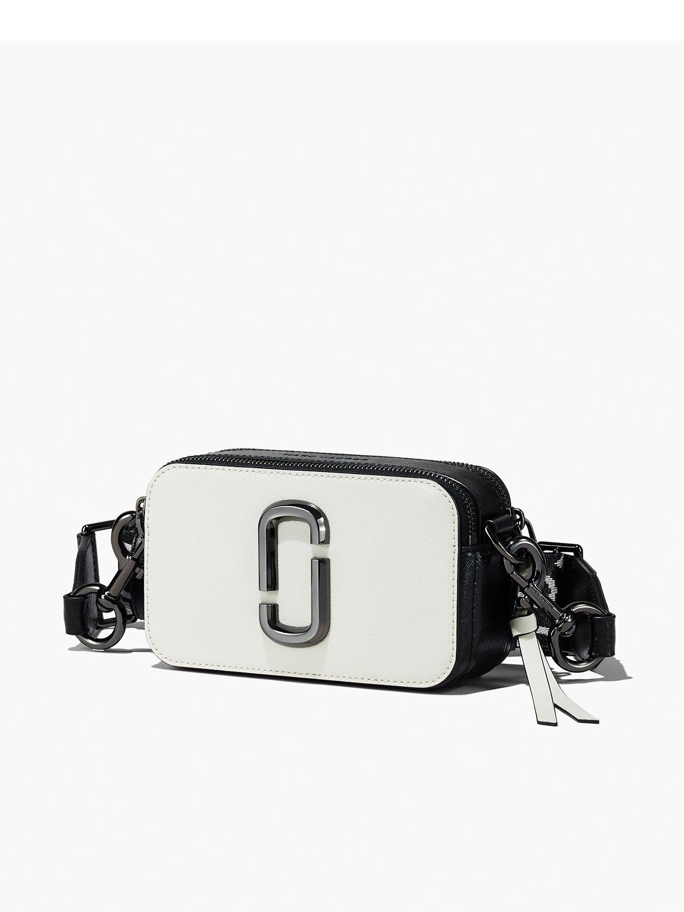 The Snapshot Bi-Colour Cross-Body Bag - White/Black