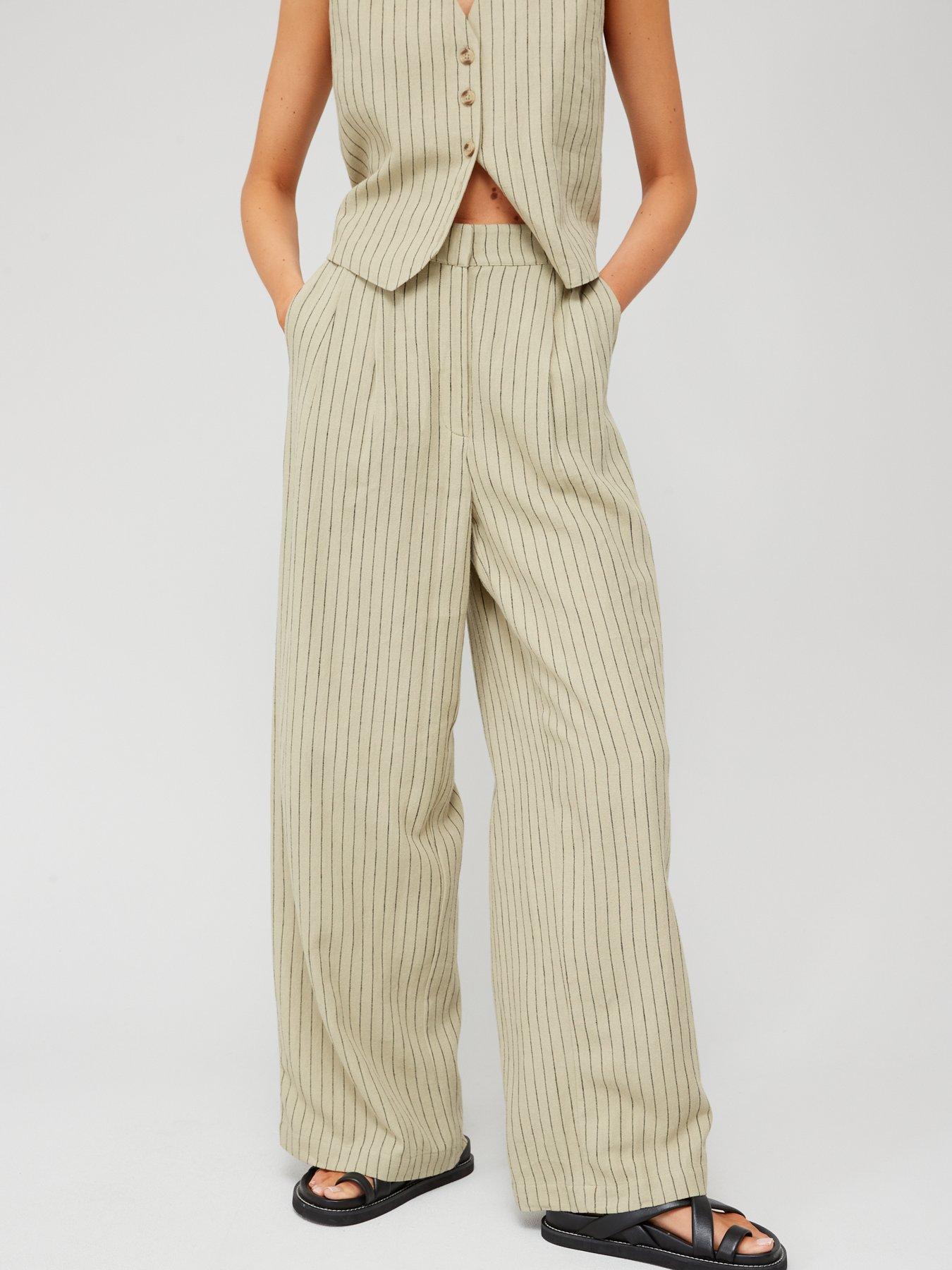 Mango store pinstripe trousers