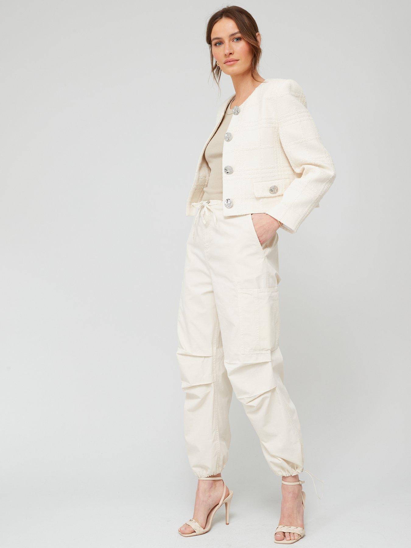 Cambridge Tailored Wide Leg Pant Navy - Women's Trousers | Saint + Sofia® UK