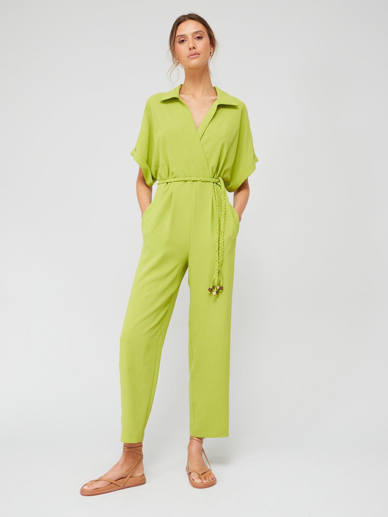 Mango cheap green jumpsuit