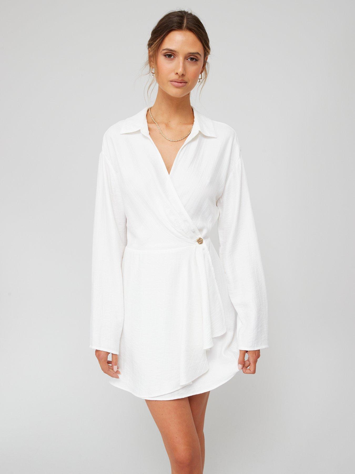 White Wrap Dress