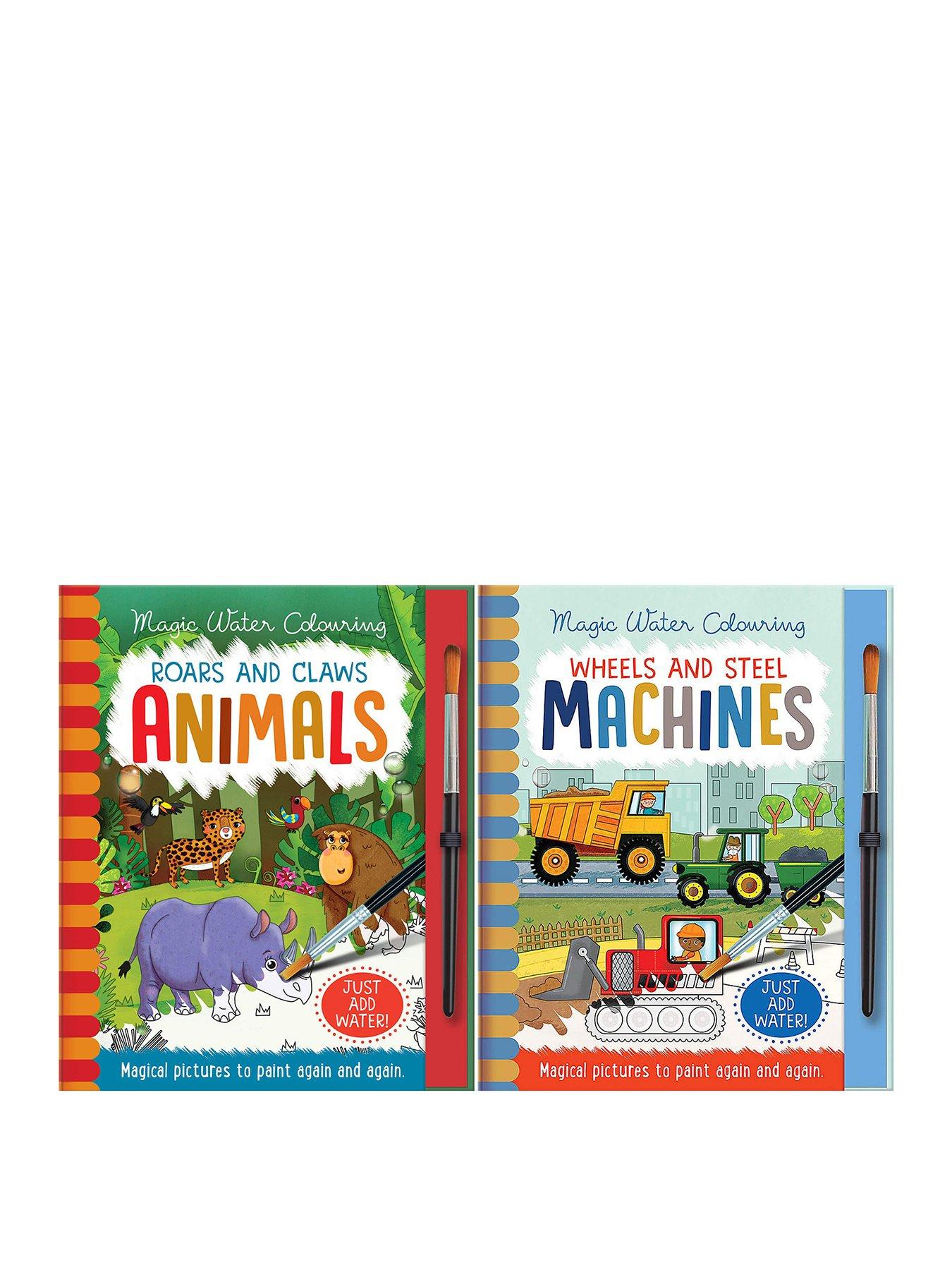 undefined Magic Water Colouring Animals & Machines Books