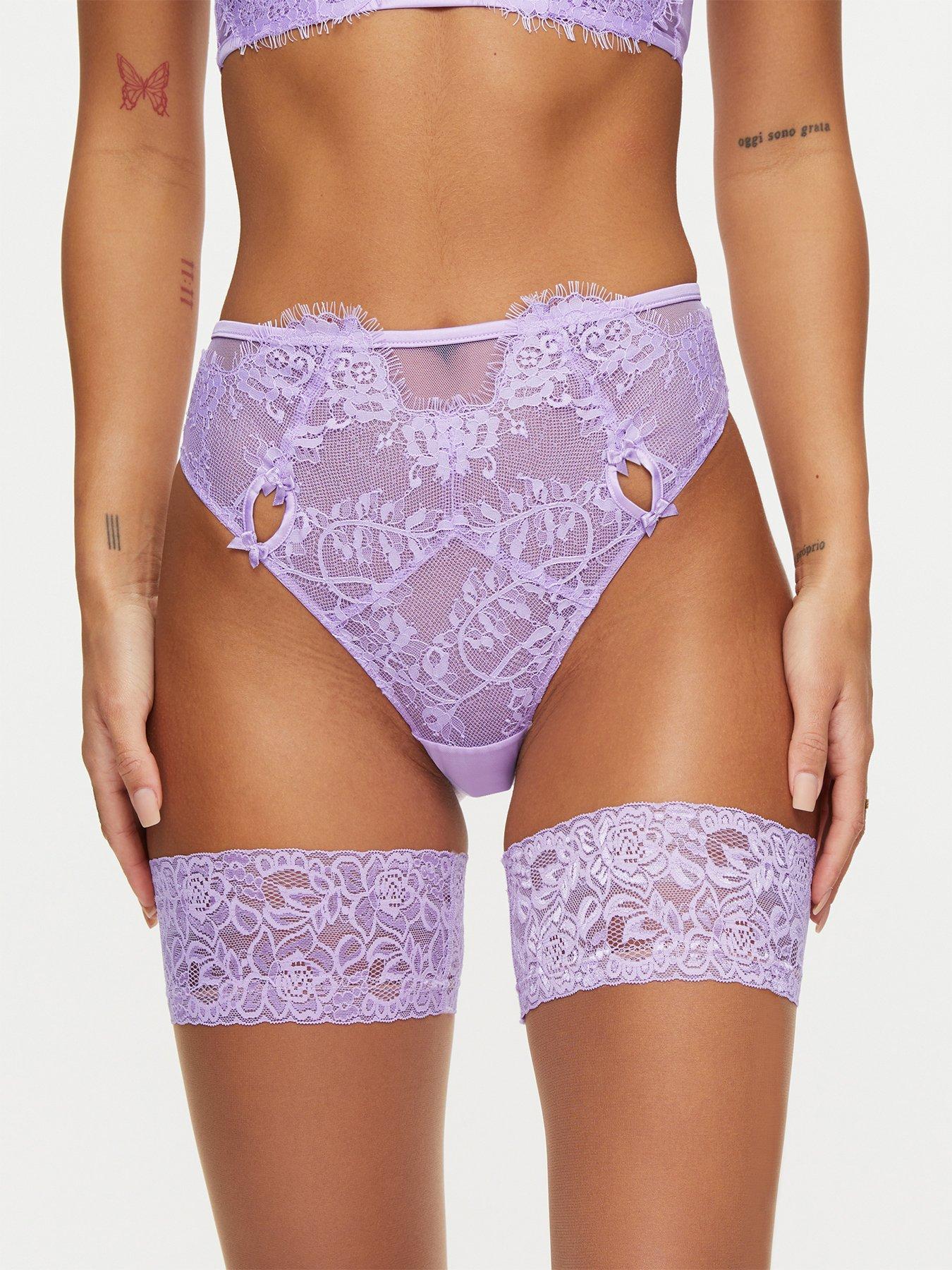 Knickers Blissful High Waist Brazilian Bright Purple