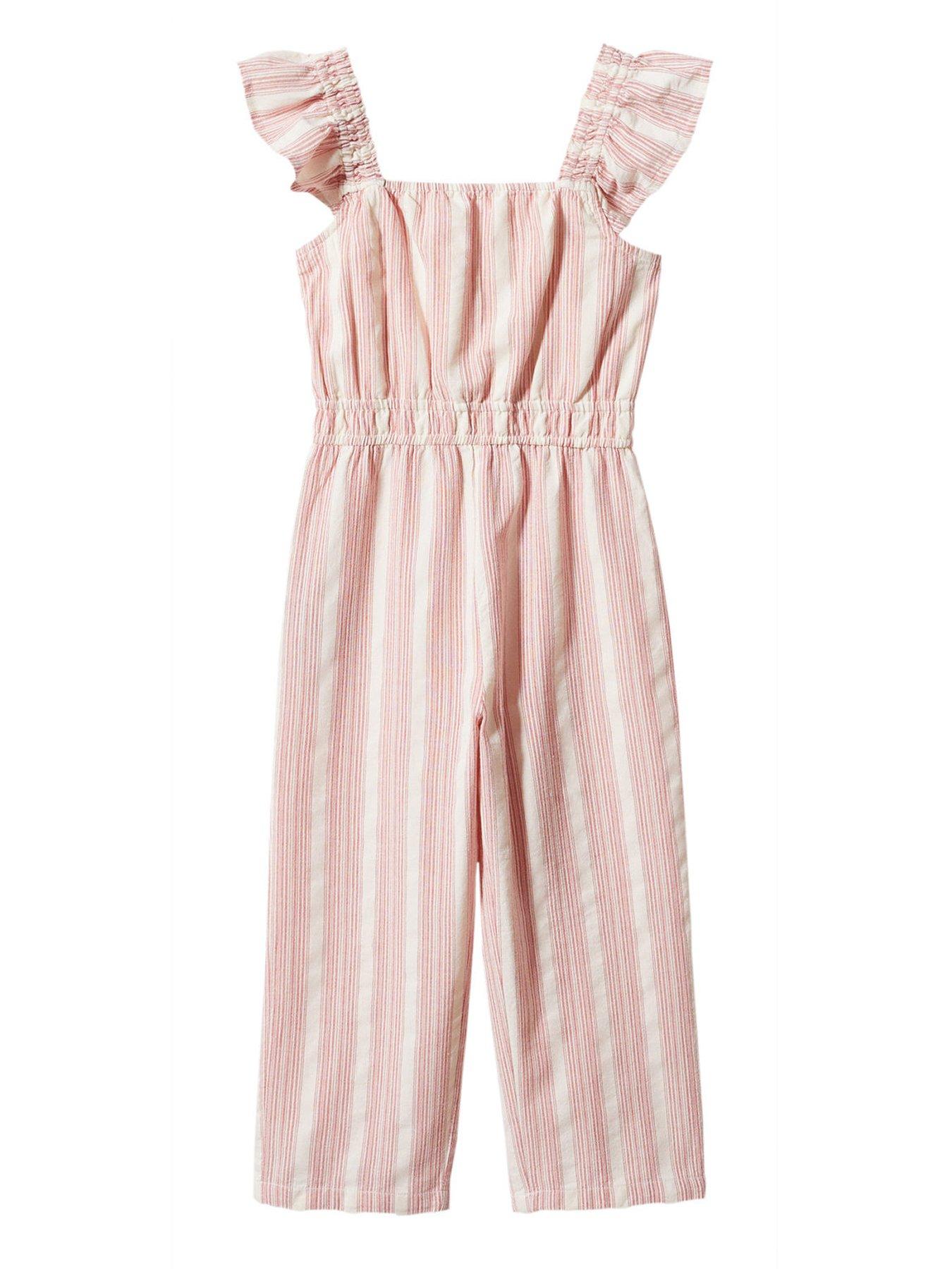 Ladies 2025 striped jumpsuit