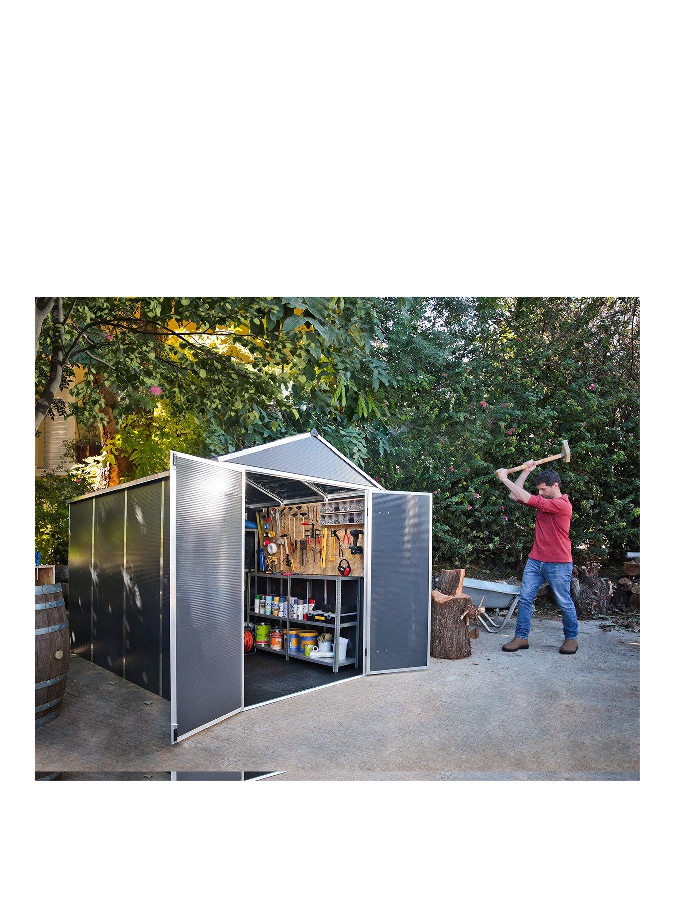 Canopia by Palram Rubicon Shed 6x10ft - Dark Grey
