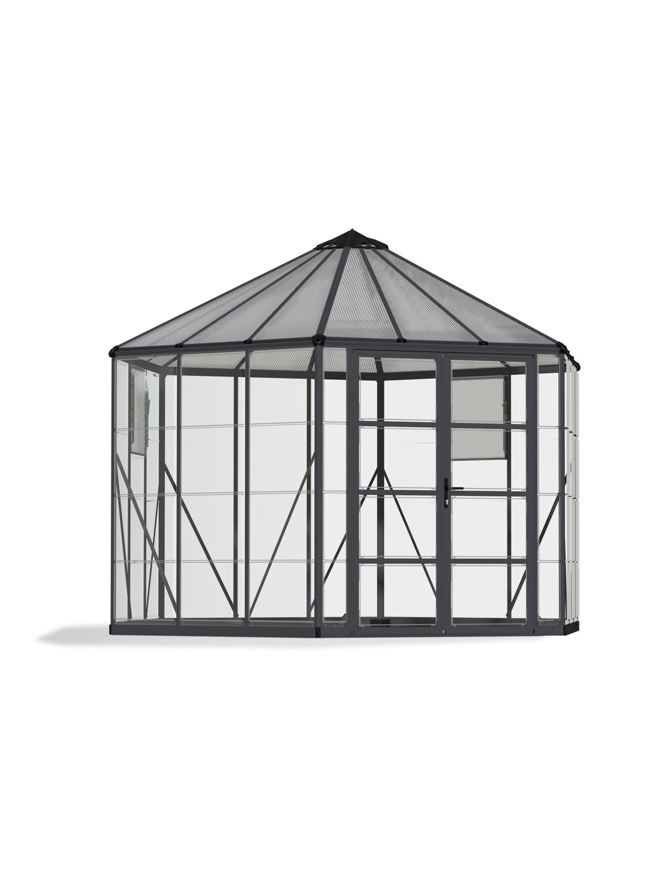 Image 4 of 5 of Canopia by Palram Oasis Hexagonal&nbsp;Greenhouse&nbsp;12ft - Grey