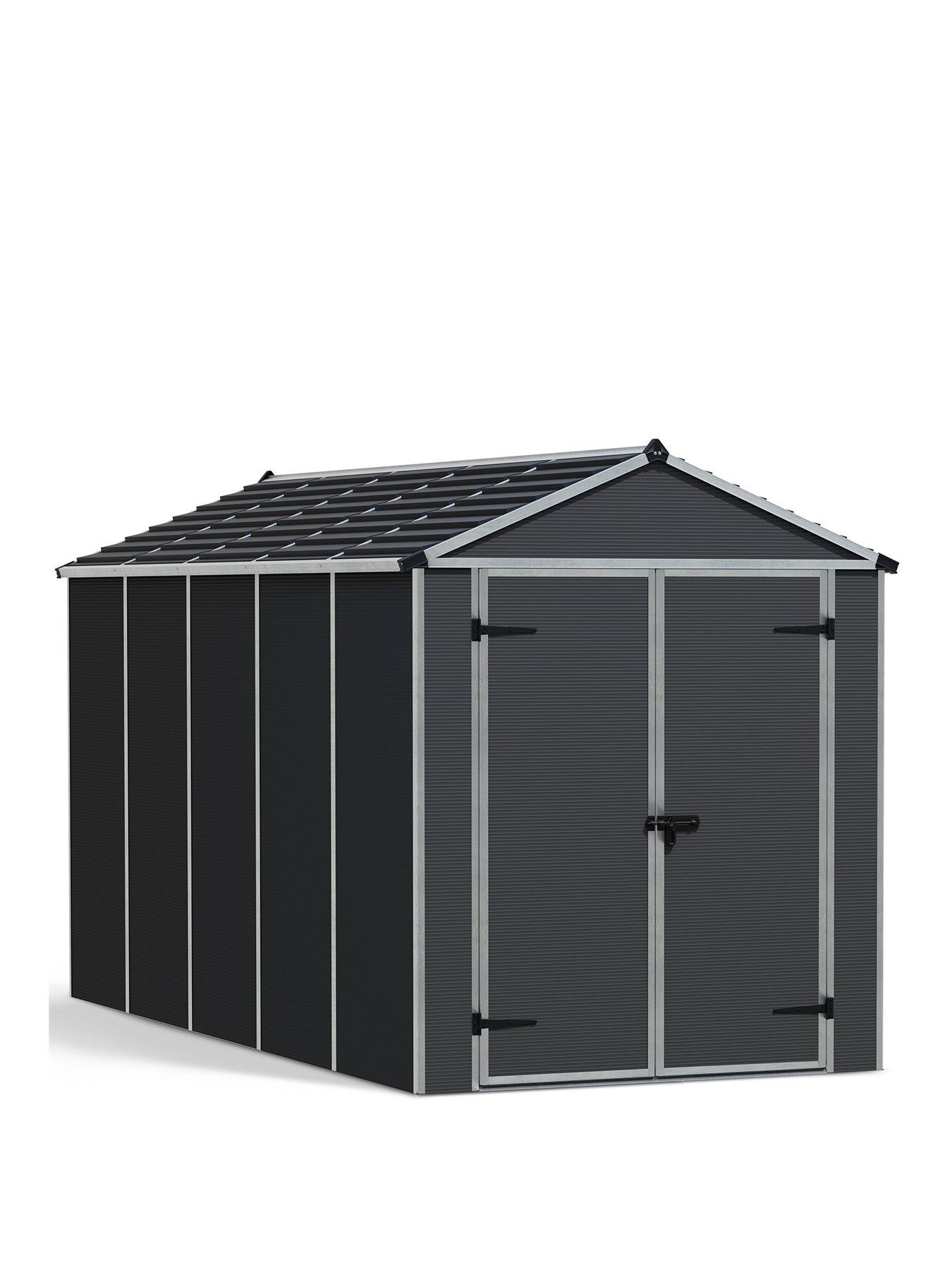 Canopia by Palram Rubicon Shed 6x12ft - Dark Grey