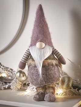 Product photograph of Heaven Sends Dusky Pink Santa Christmas Ornament from very.co.uk