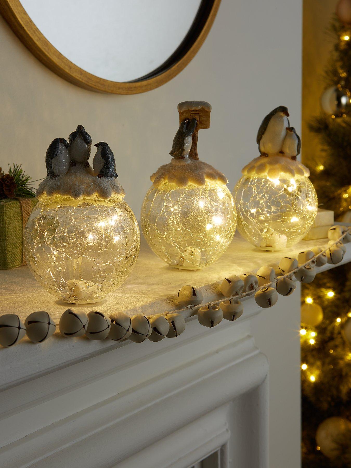 Heaven Sends Set of 3 Light-Up Penguin Balls