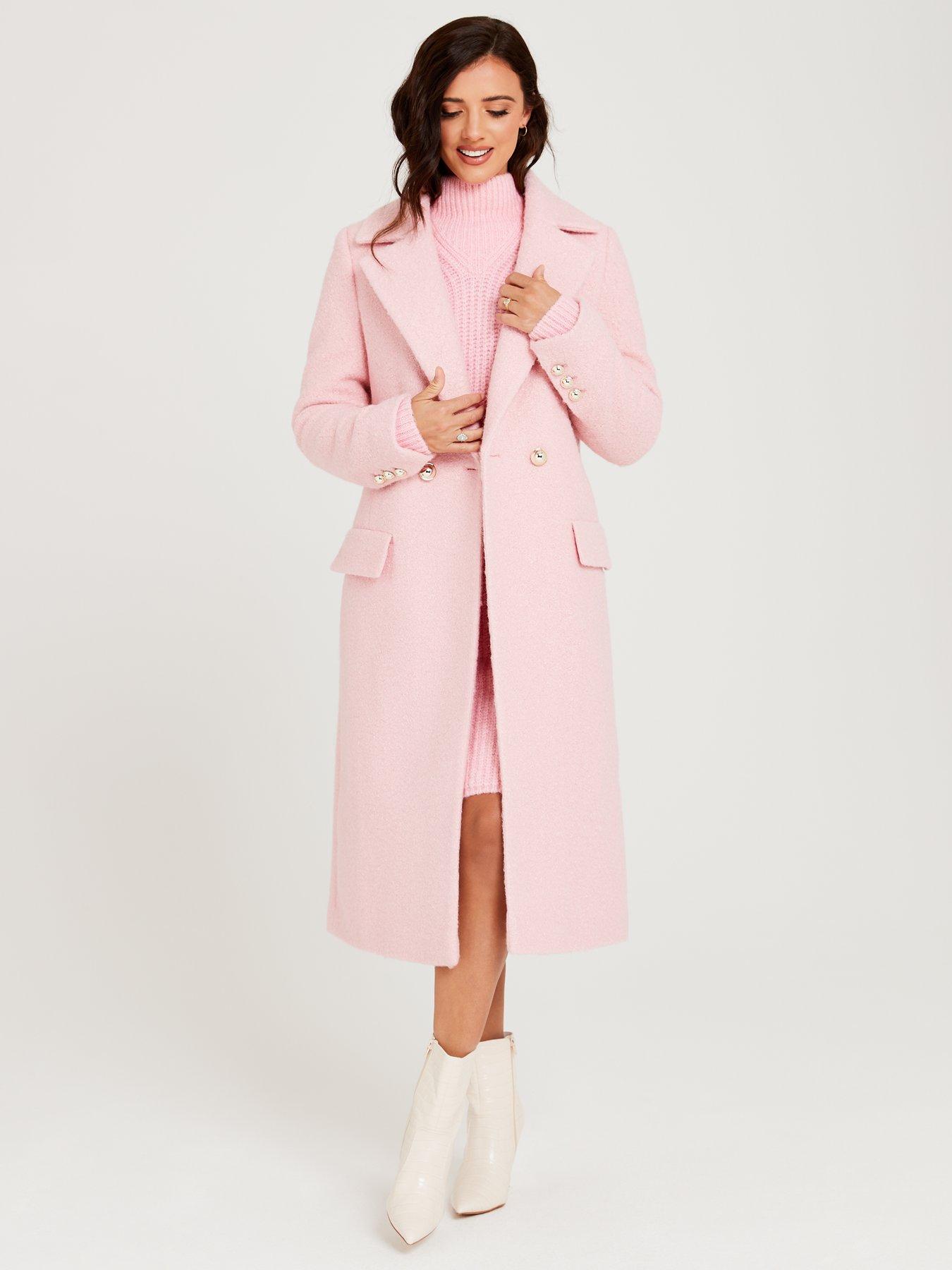 Pink hotsell formal coat