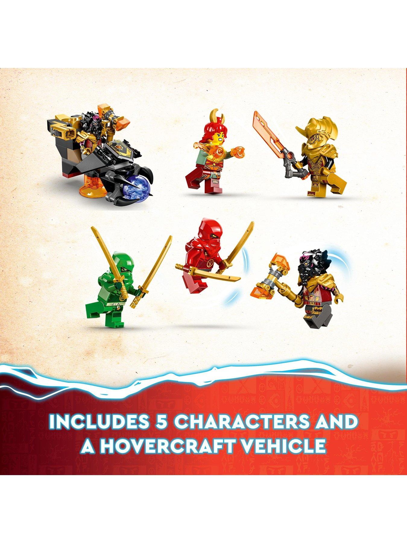 LEGO NINJAGO Heatwave Transforming Lava Dragon 71793 Building Toy Set,  Features a Ninja Dragon, a Hovercraft Vehicle and 5 Minifigures, Lava  Dragon