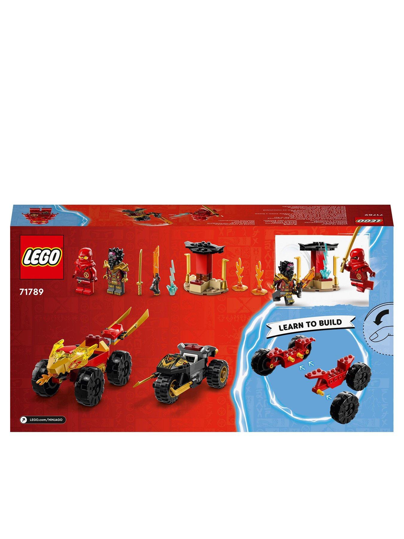 LEGO Ninjago Kai and Ras s Car and Bike Battle 71789 Very