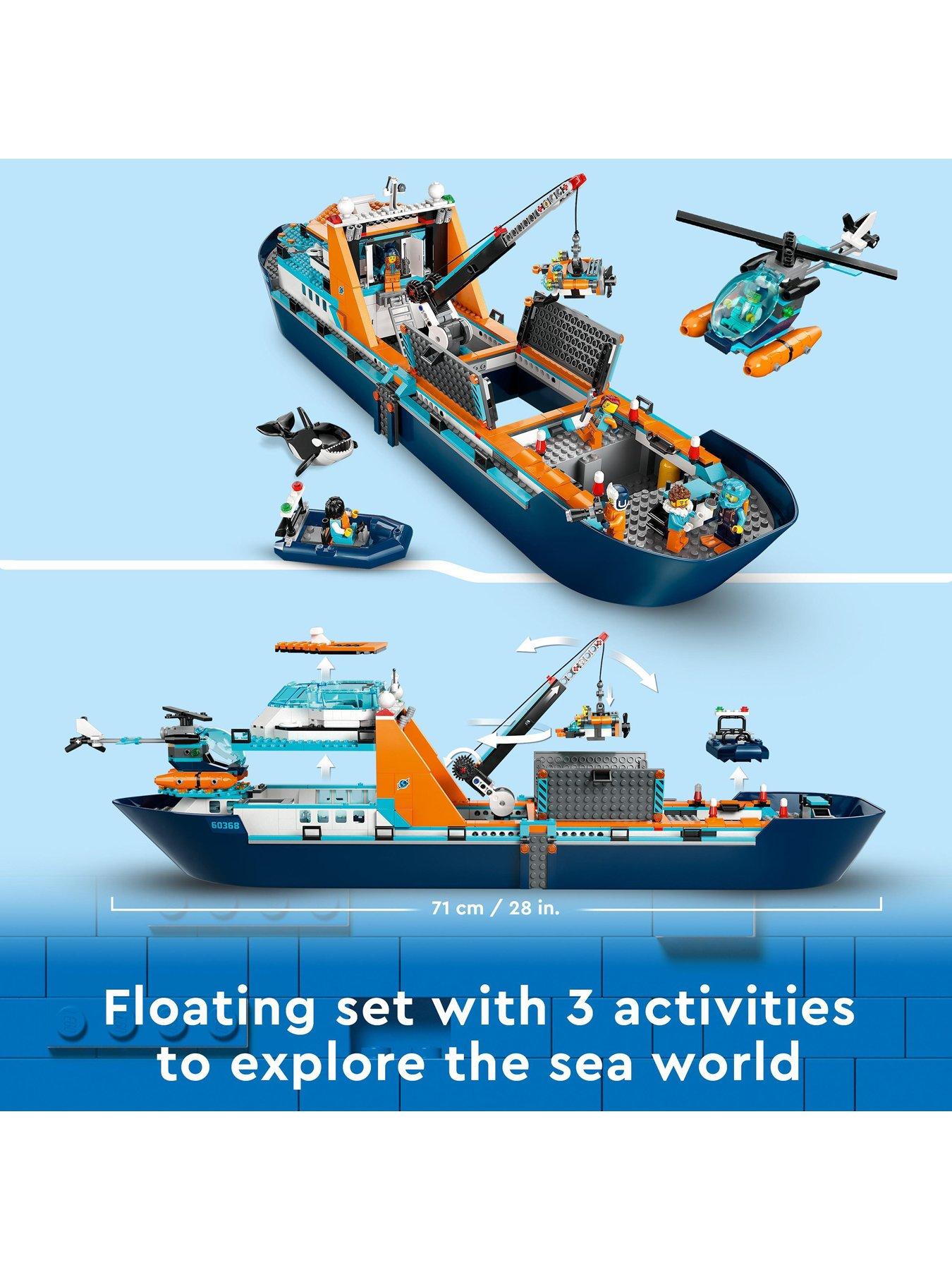 Lego City Arctic Explorer Ship Floatable Building Toy Set 60368